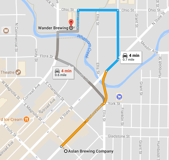 Aslan Brewing Co. Wander Brewing craft beer Bellingham Washington