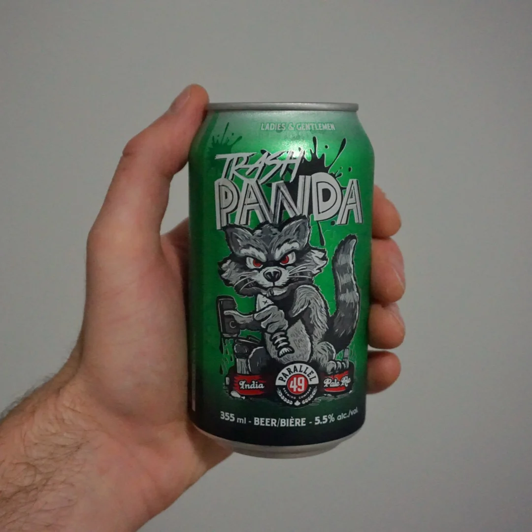 parallel 49 trash panda hazy IPA BC craft beer india pale ale vanpours