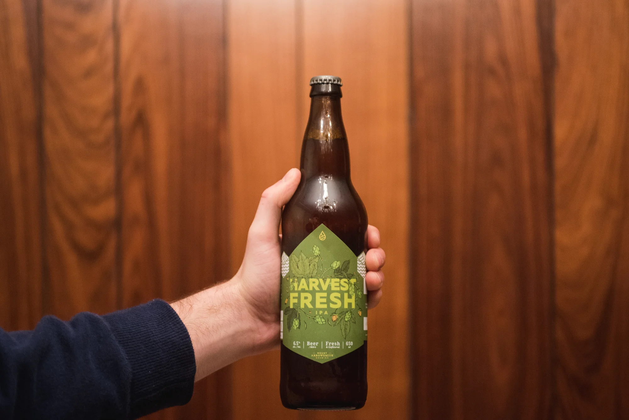 Mt. Arrowsmith Brewing fresh hop craft beer vanpours parksville qualicum beach