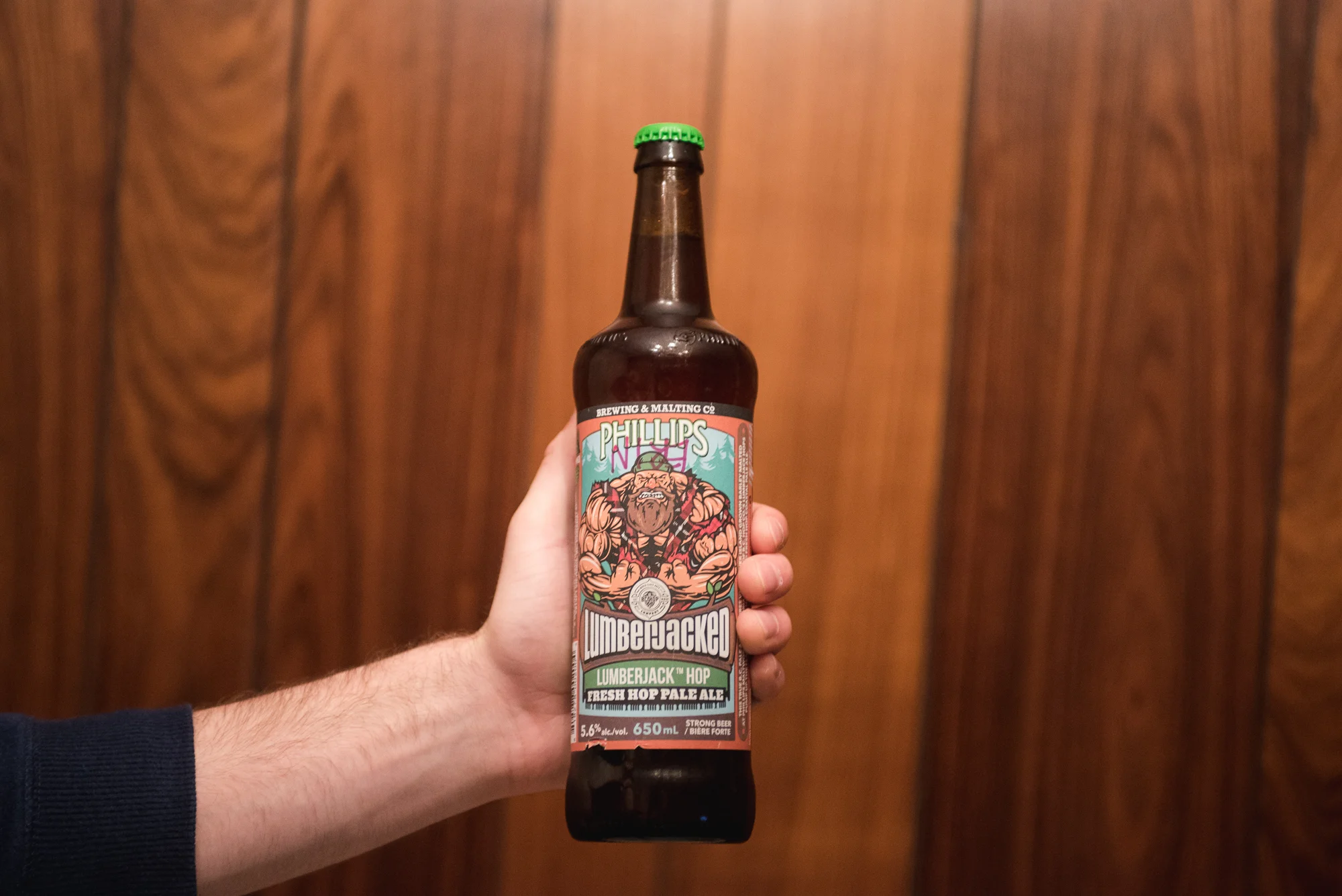 Phillips Brewing & Malting Co Lumberjack Hop Fresh Hop Pale Ale victoria craft beer vanpours