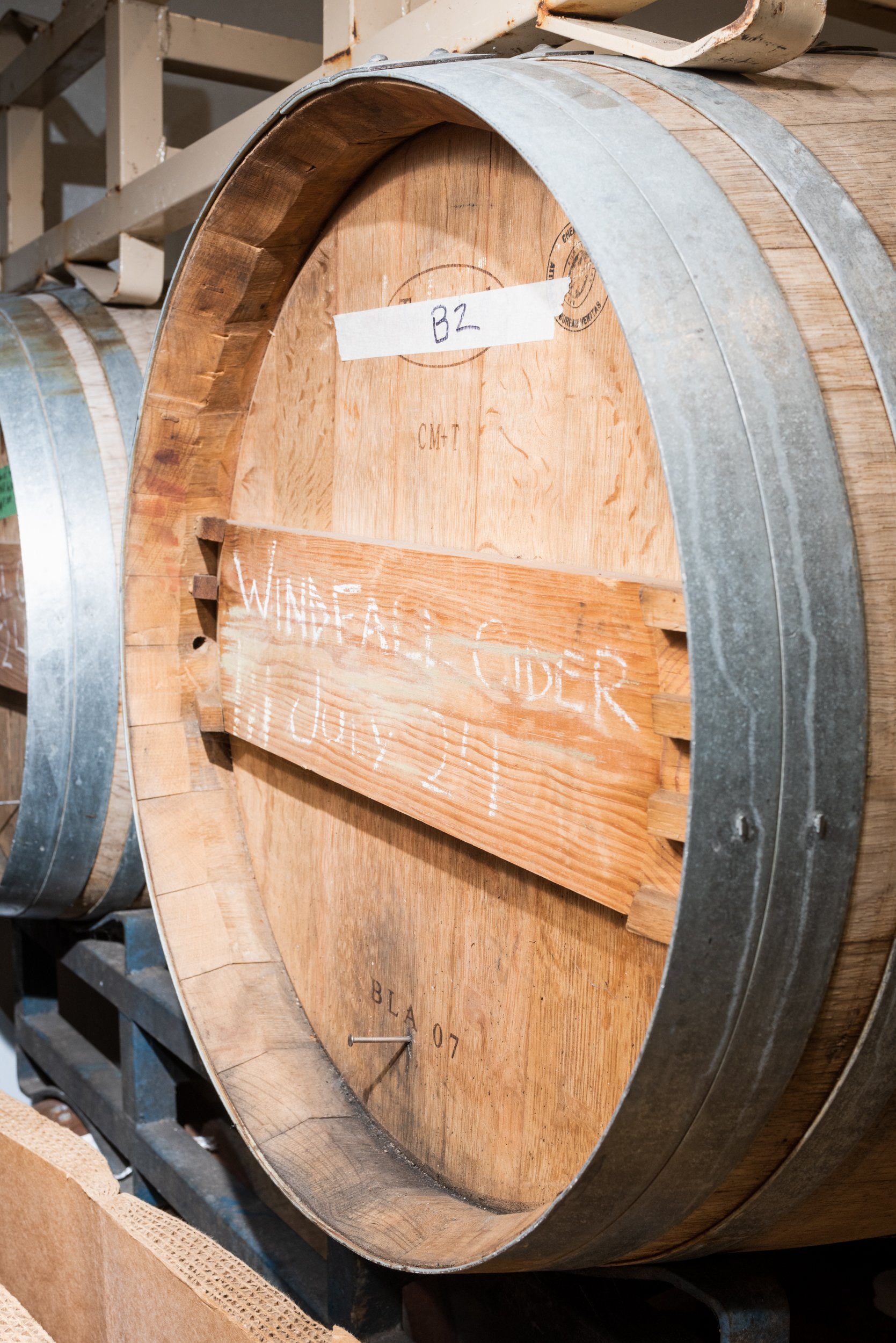 Windfall Cider barrels