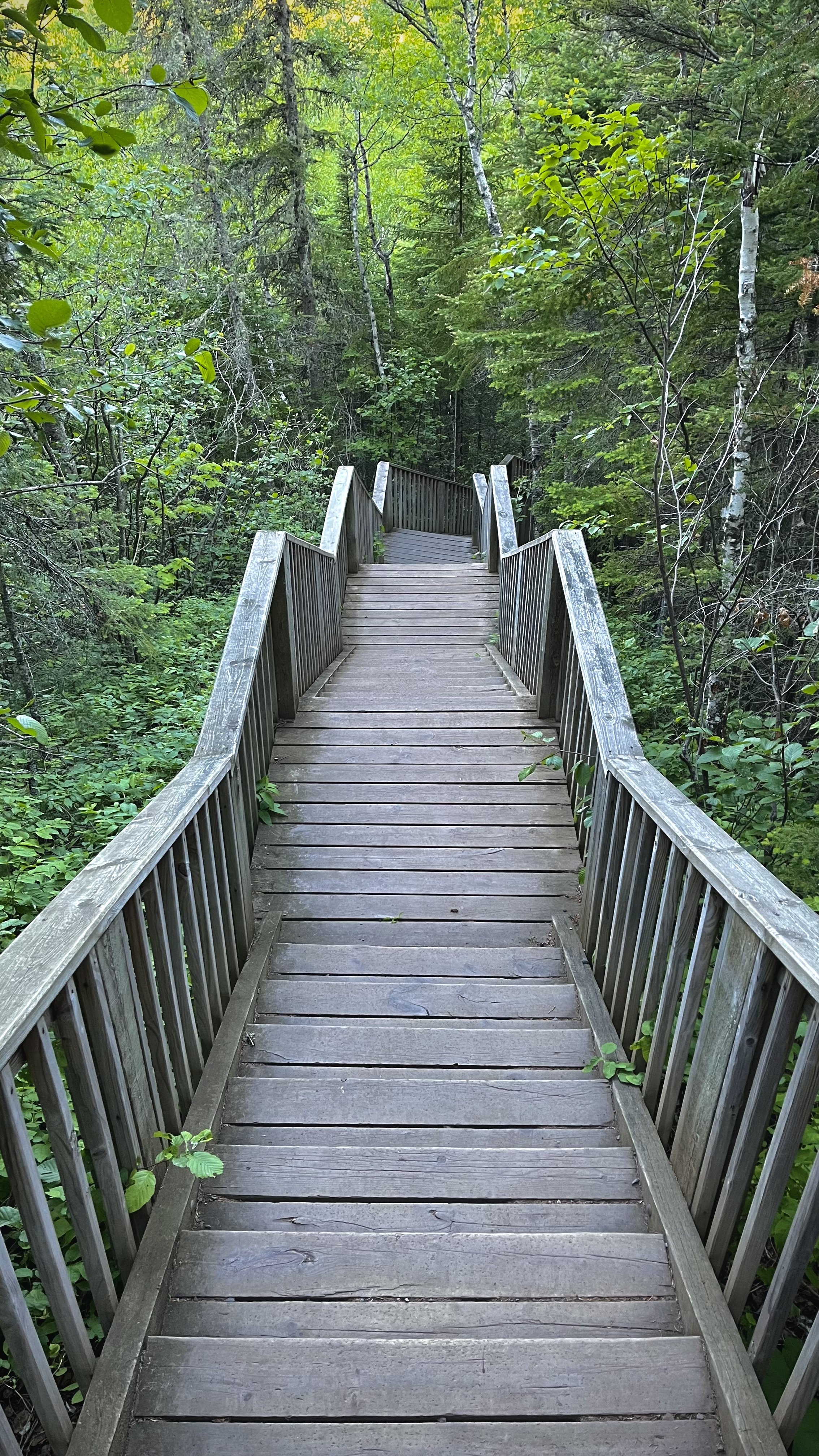 Steps down to the Brule River