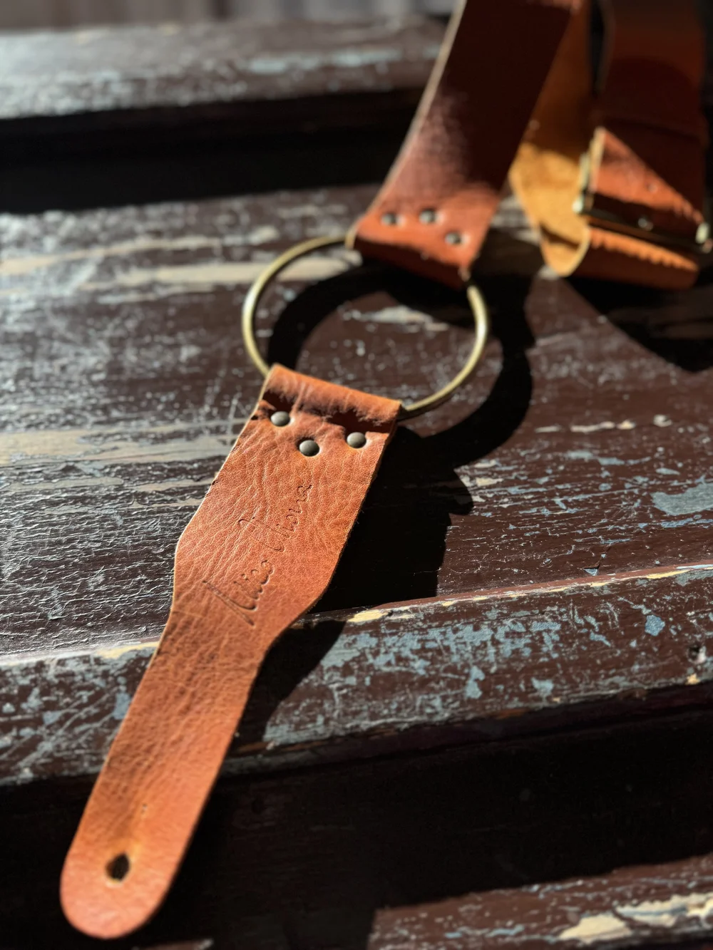 Showman Sangles De Voie Homme Cuir Argentine – Style Western, Réglables Avec Étoile Et Concho