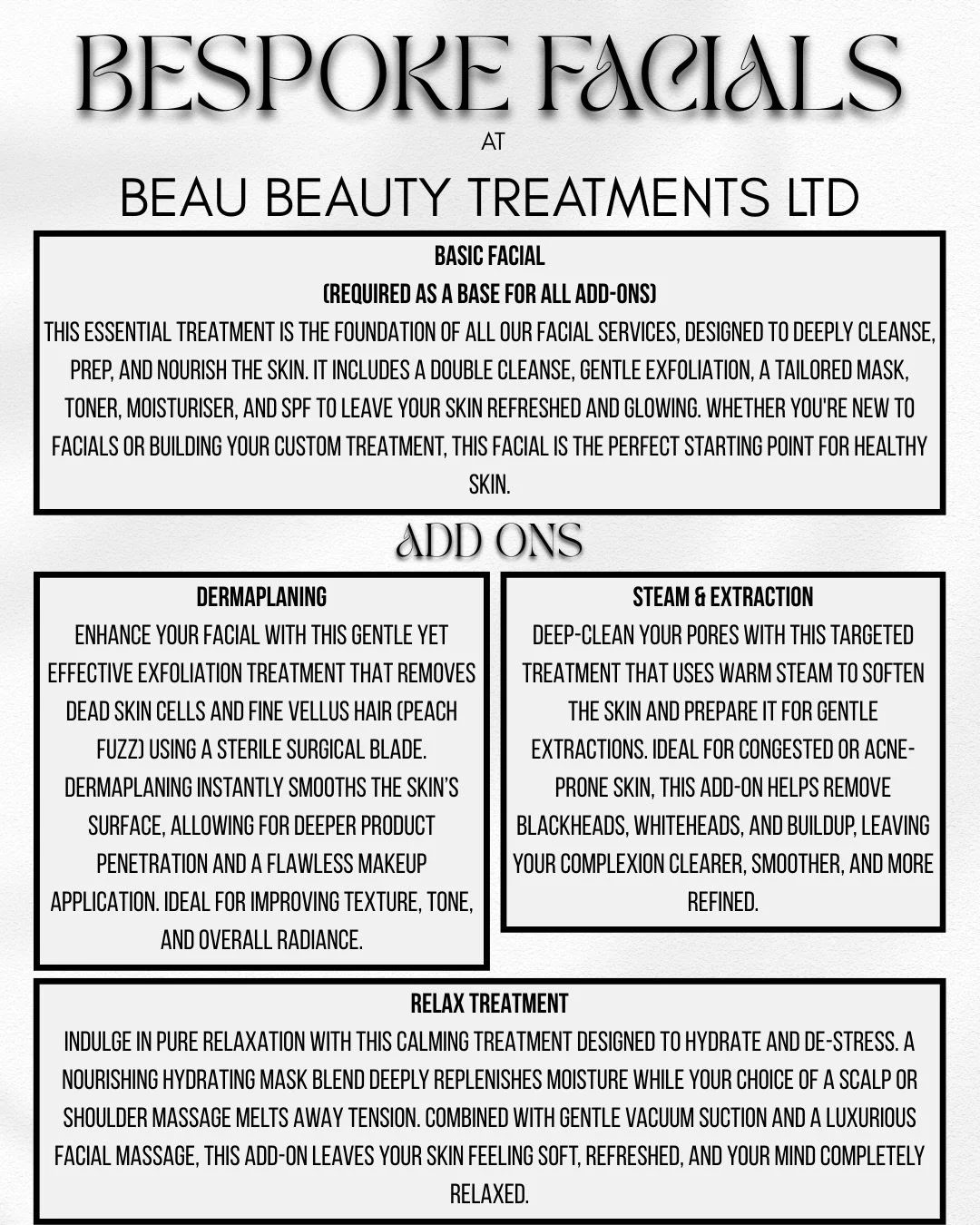 Not sure which facial is right for you? We&rsquo;ve broken them down for you!
Swipe through our facial guide to learn what each treatment does and who it&rsquo;s best for. Healthy, happy skin incoming. 💆&zwj;♀️✨