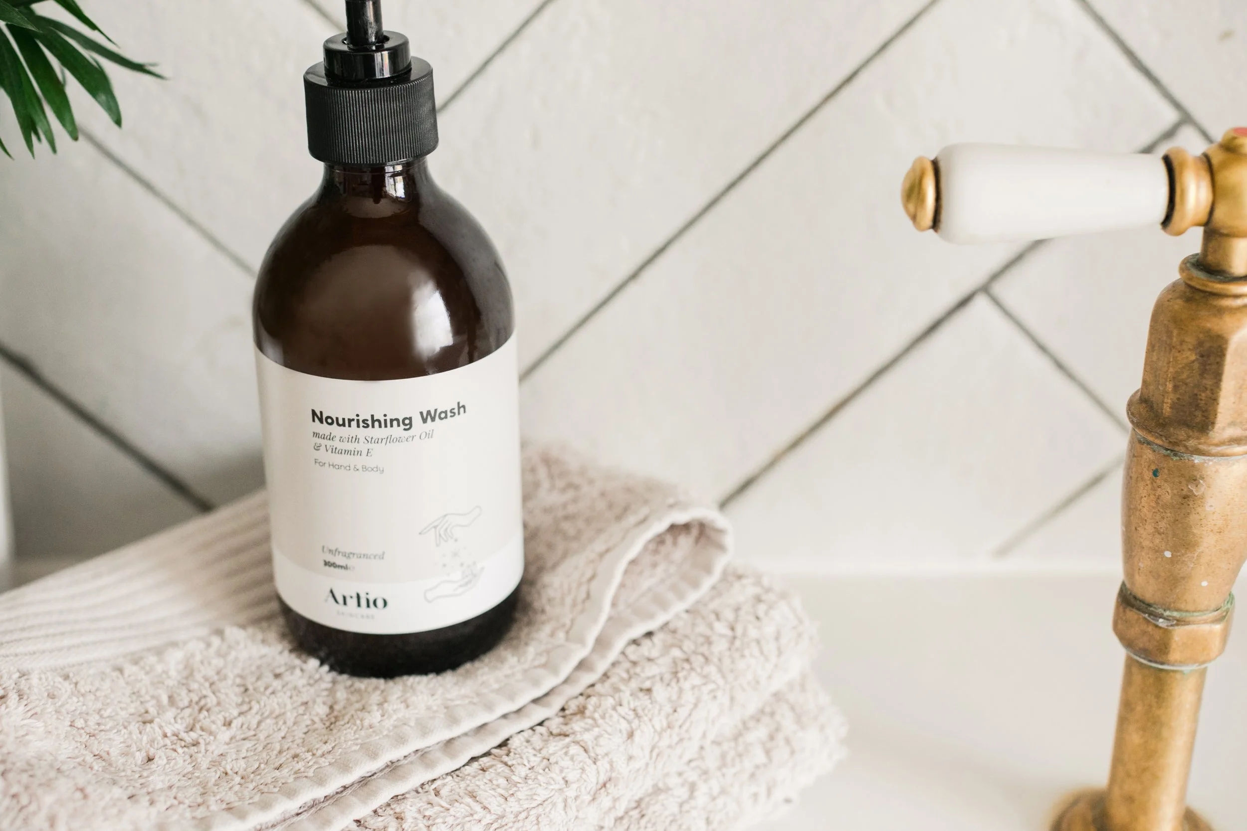 Nourishing Wash towel by sink.JPG