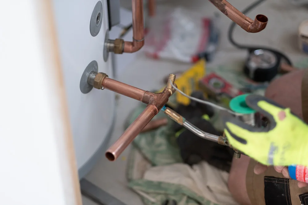 Soldering Plumbing pipes