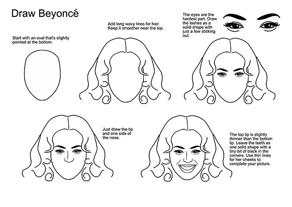 photo How To Draw Beyonce Step By Step lr caricature the cartoon museum