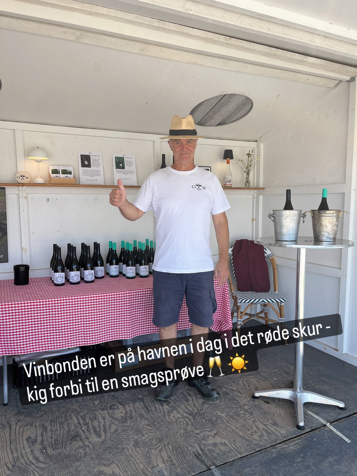 Lokal produceret vin fra Gilleleje - kom på havnen til en smagsprøve - eller kig forbi på Almevej i weekenden mellem 12-16🥂☀️ #gillelejewine #gillelejevin #lokaltproduceretvinigilleleje #kattegatpåflaske