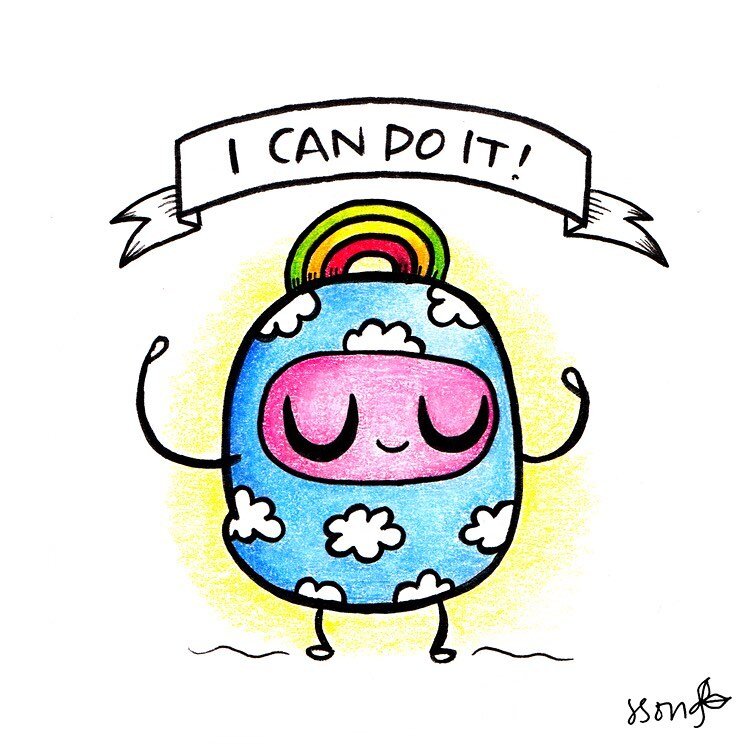 A brand new week! Let&rsquo;s do this! 🙌🏻 🌈 #drawing #positivity #ICanDoIt #buddles #mybuddles #jsong #jsongdesign #jsongnft #nfts #nftartist