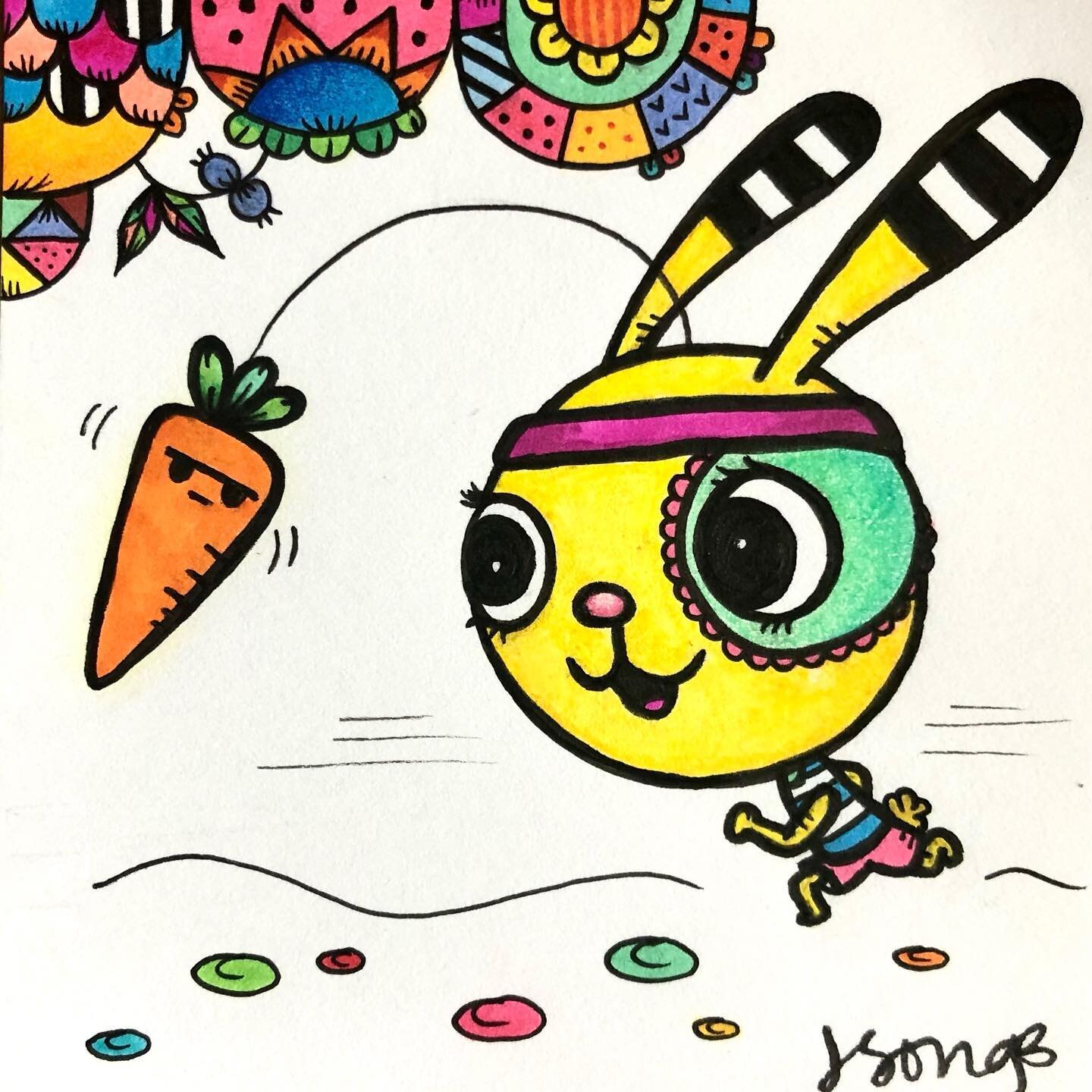 Keep your eyes on the prize! ✨ #keepgoing #motivation #happyart #colorful #drawing #positivity #MyBuddles #JSong #jsongdesign