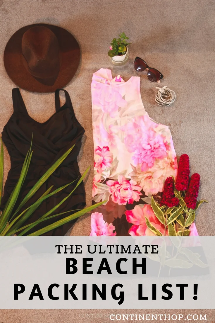 beach holiday packing list