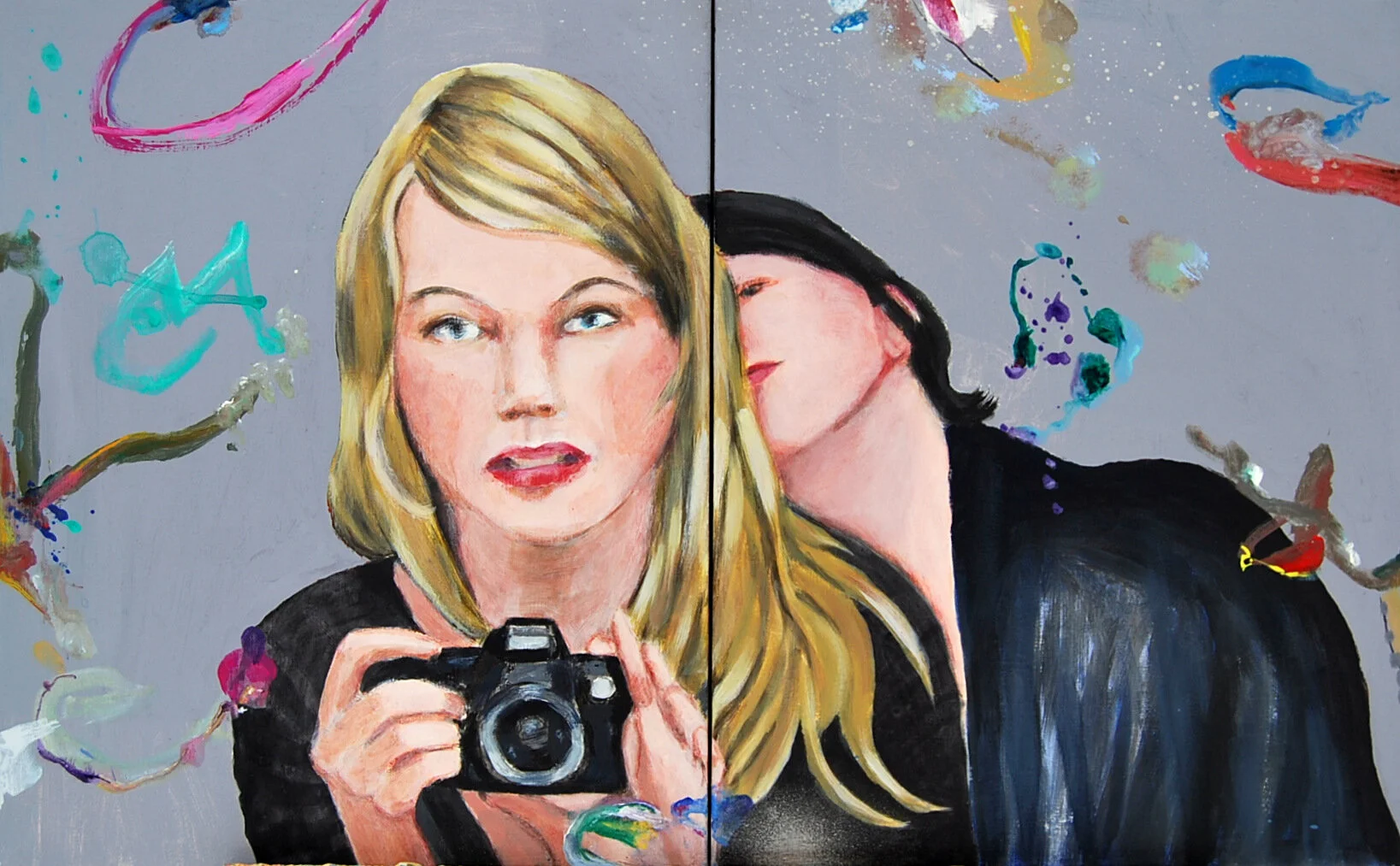 Sie wissen alles, 40 x 100 cm