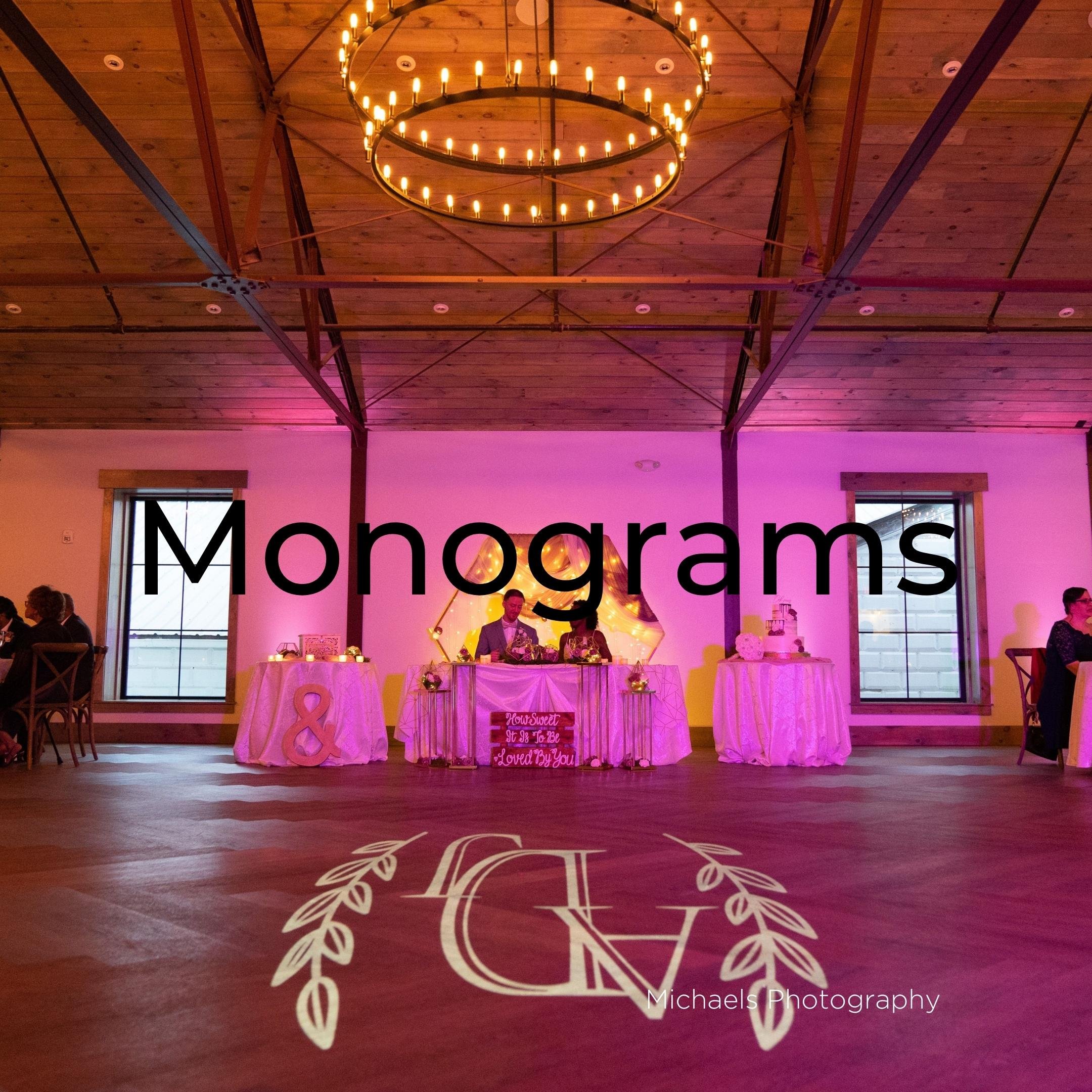 Renault Winery Wedding DJ Monogram gobo rental Philly Cherry Hill NJ OnTheBeatfx.jpg