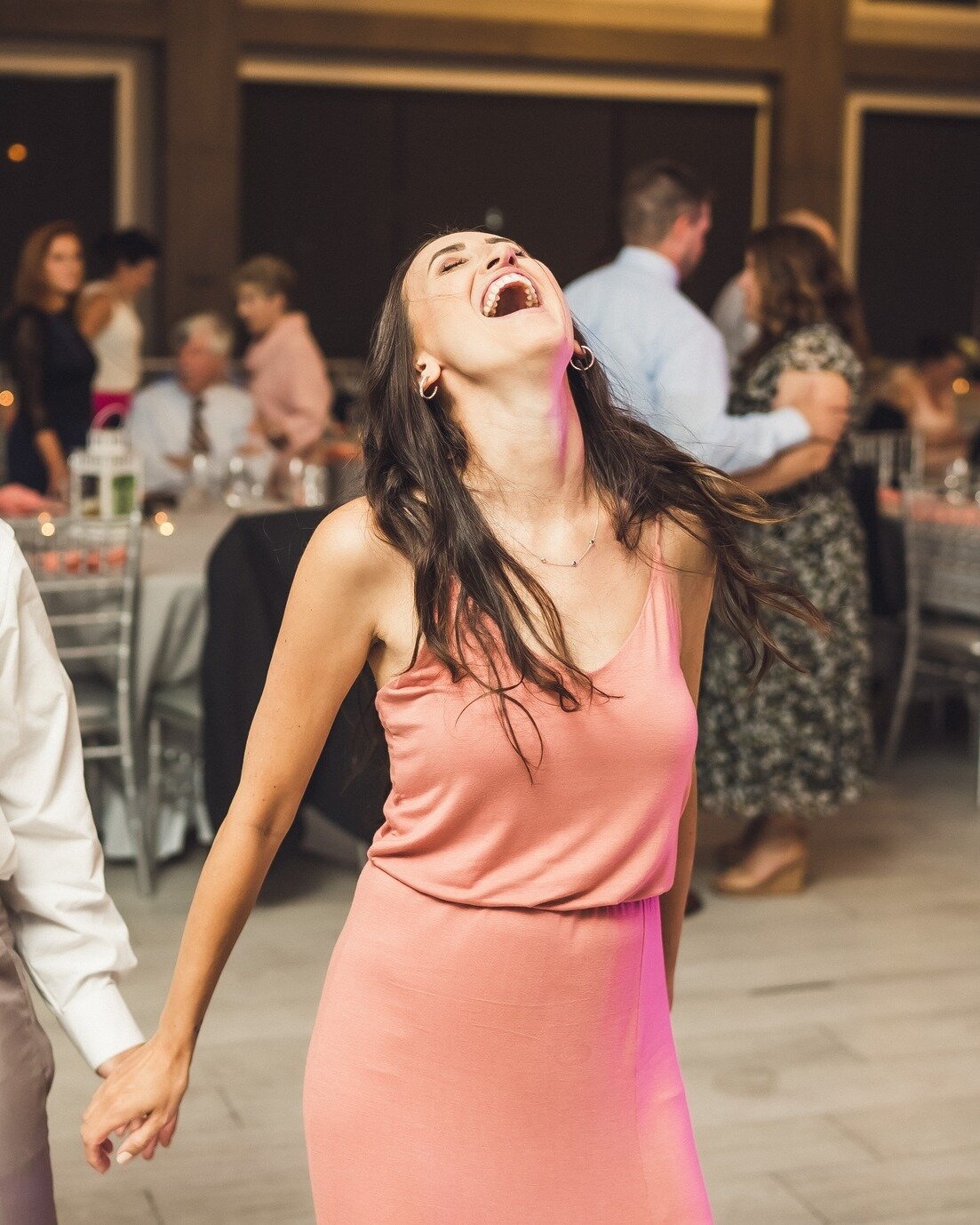 The O face - otherwise known as the &quot;Oh that's my song&quot; face 😩

We spend a lot of time on the music to make sure this happens, a lot.

Venue @mercerboathouse 
Photos by @inbalsivanphoto 
Music by @onthebeatfx @djjaymurch 

#jerseybride #je