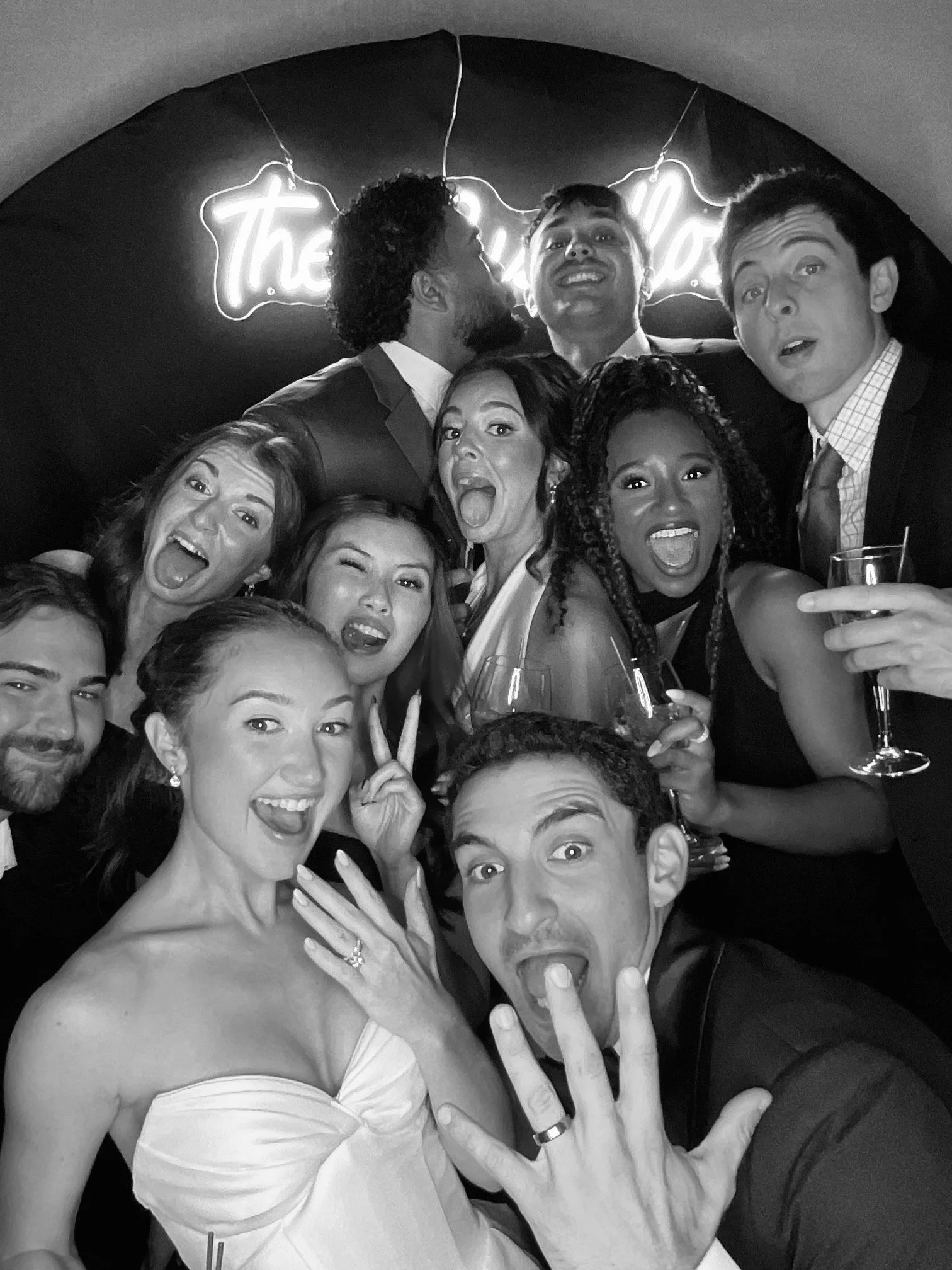 OnTheBeatFx Photo Booth and DJ Package Glam Booth Black and White Wedding NJ PA NY MD 006.jpeg