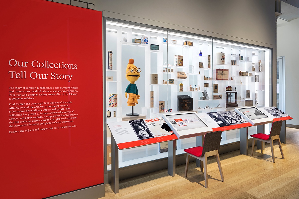 Our Archives This experience showcases the different products, documents and important facts about the products and innovations that J&J has created since its founding.
