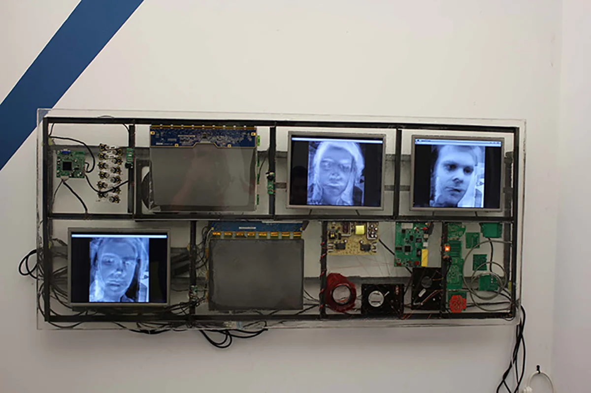 The visual aesthetic of the work helps to expose the inherent unreliability and unpredictability of our technologically advanced society, in an attempt to further a dialog regarding the level of trust society places into potentially flawed technologies.