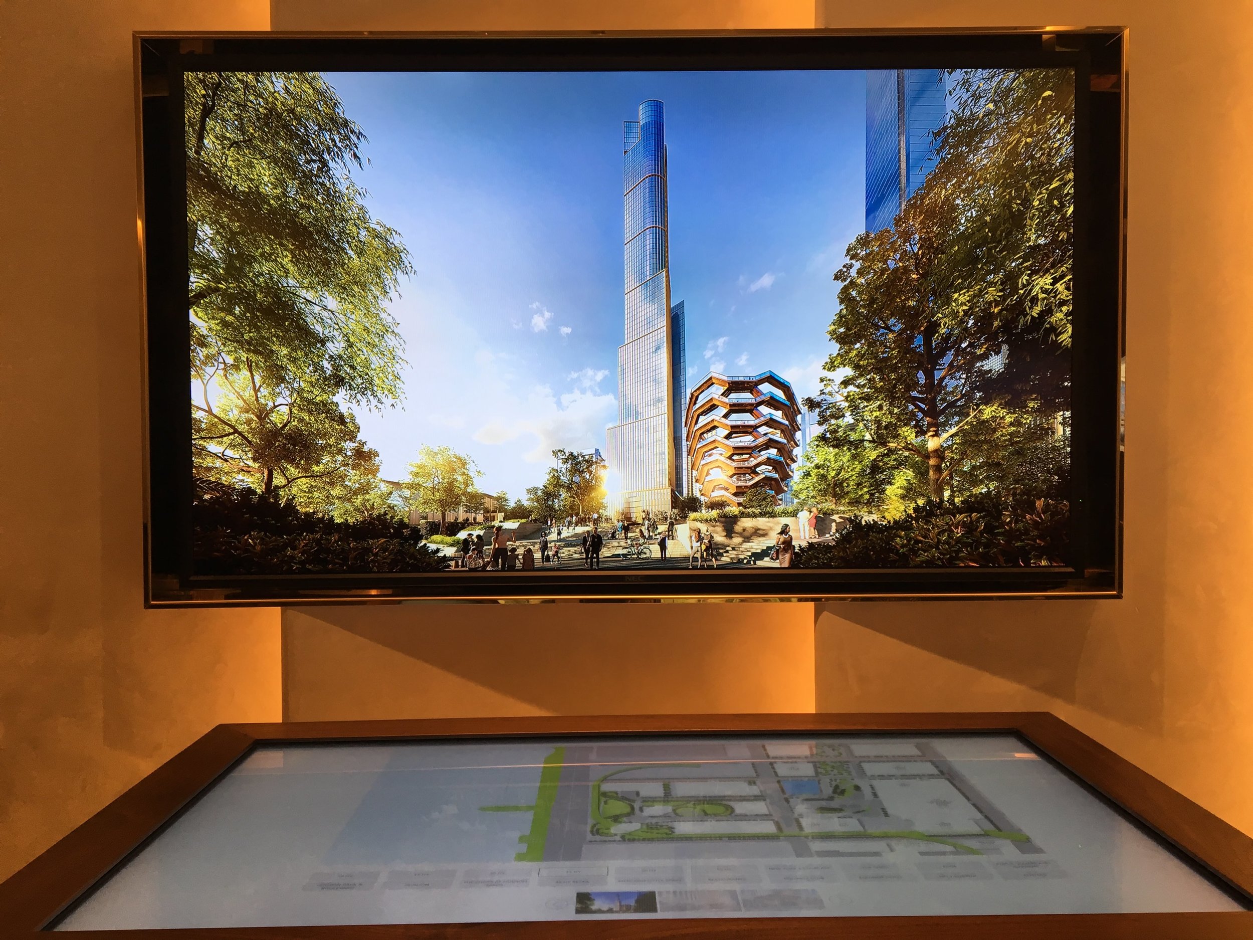 In one area, I found that the screen was too close to the interactive booth, making it hard for the users to view. We moved the booth further back and changed the orientation of the screen to landscape layout.
