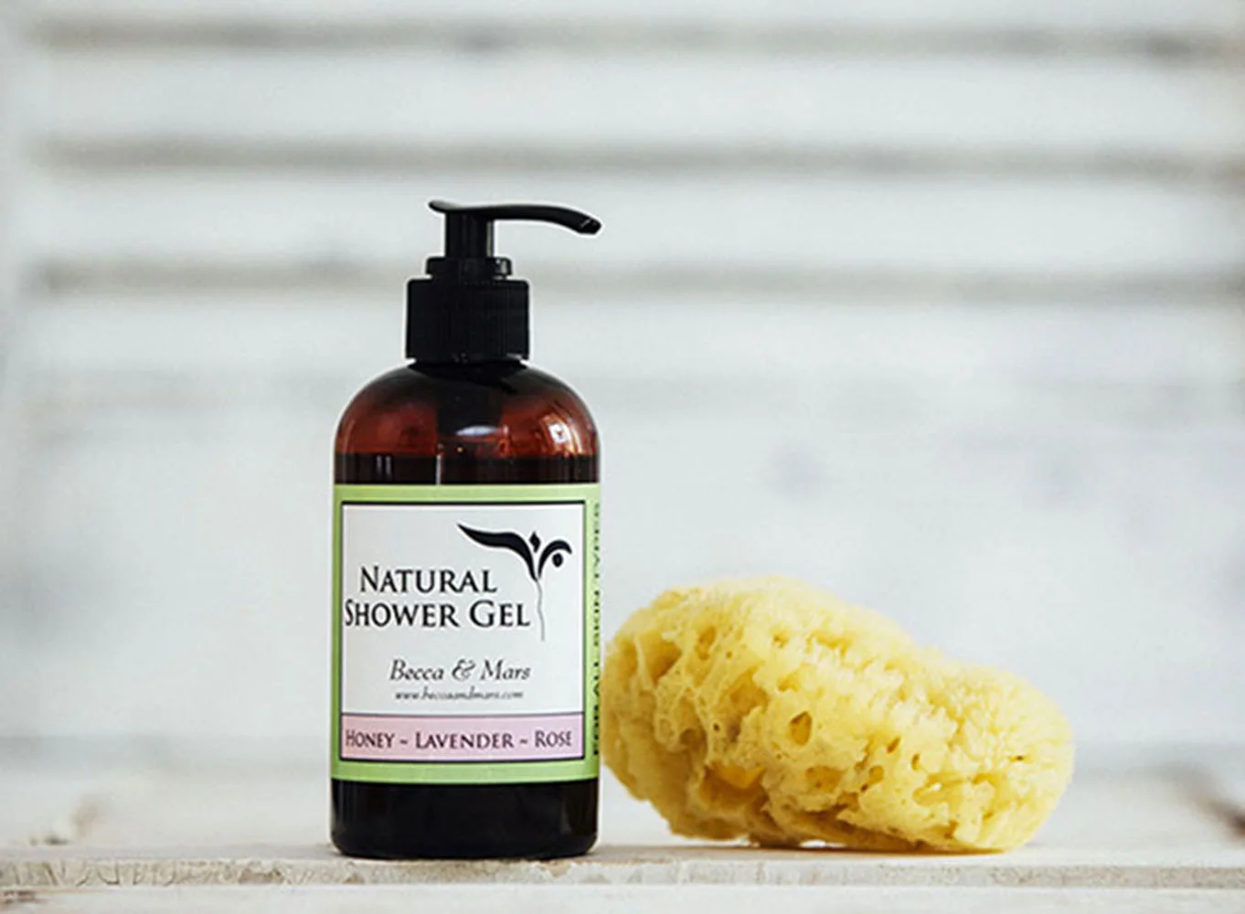 Natural Shower Gel - Honey Lavender Rose