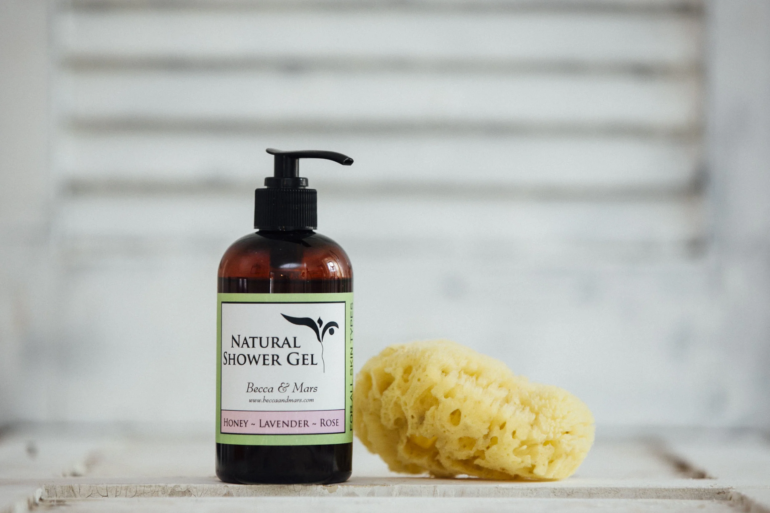 Shower Gel and Sea Sponge
