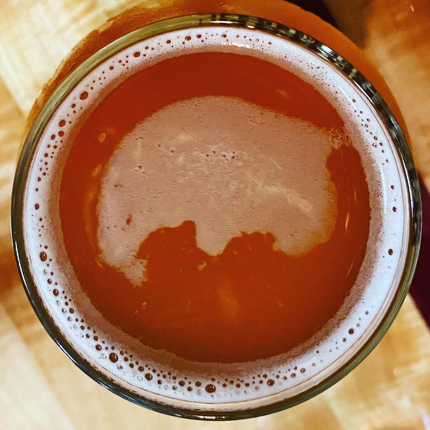 We saw many things in this Always Sunny Orange Milkshake IPA @manhattanbrewing - a brain, a tardigrade (aka little water bear), and other things I can&rsquo;t remember now. What do you see?? #beerrorschach
.
.
Parksnpints.com
.
.
#KSbeer #drinklocal 
