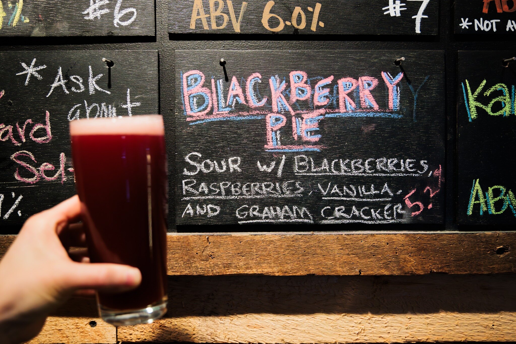 Blackberry Pie has been a hit! We're almost through it, so make sure to stop in for a pint  or crowler to take home while supplies last. Don't worry though, we have another fun concoction waiting in the wings... #sour #blackberry #pie #craftbeer #thi