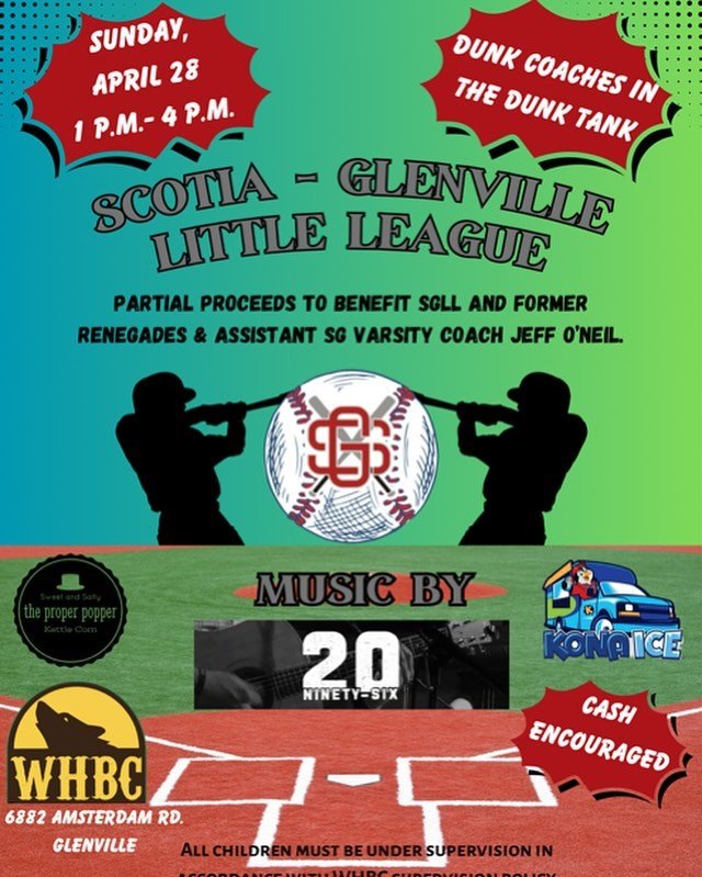 Take yourself out to the brewery today for the Scotia-Glenville Little League fundraiser! #sunday #baseball #fundraiser #spring #foodtruck #schenectady