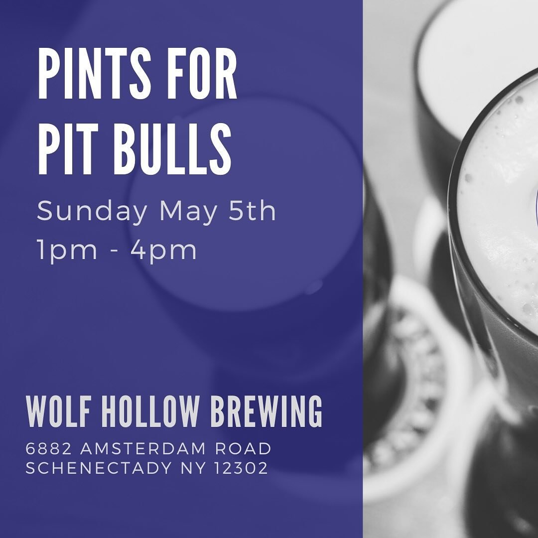 Pints For Pitbulls benefitting @outofthepitsrescue is still a go for today! Please note dogs are not permitted inside the taproom, so please plan accordingly. #sunday #rescue #dogs #schenectady #craftbeer