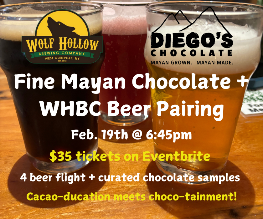 Fine Mayan Chocolate &amp; Craft Beer Pairing