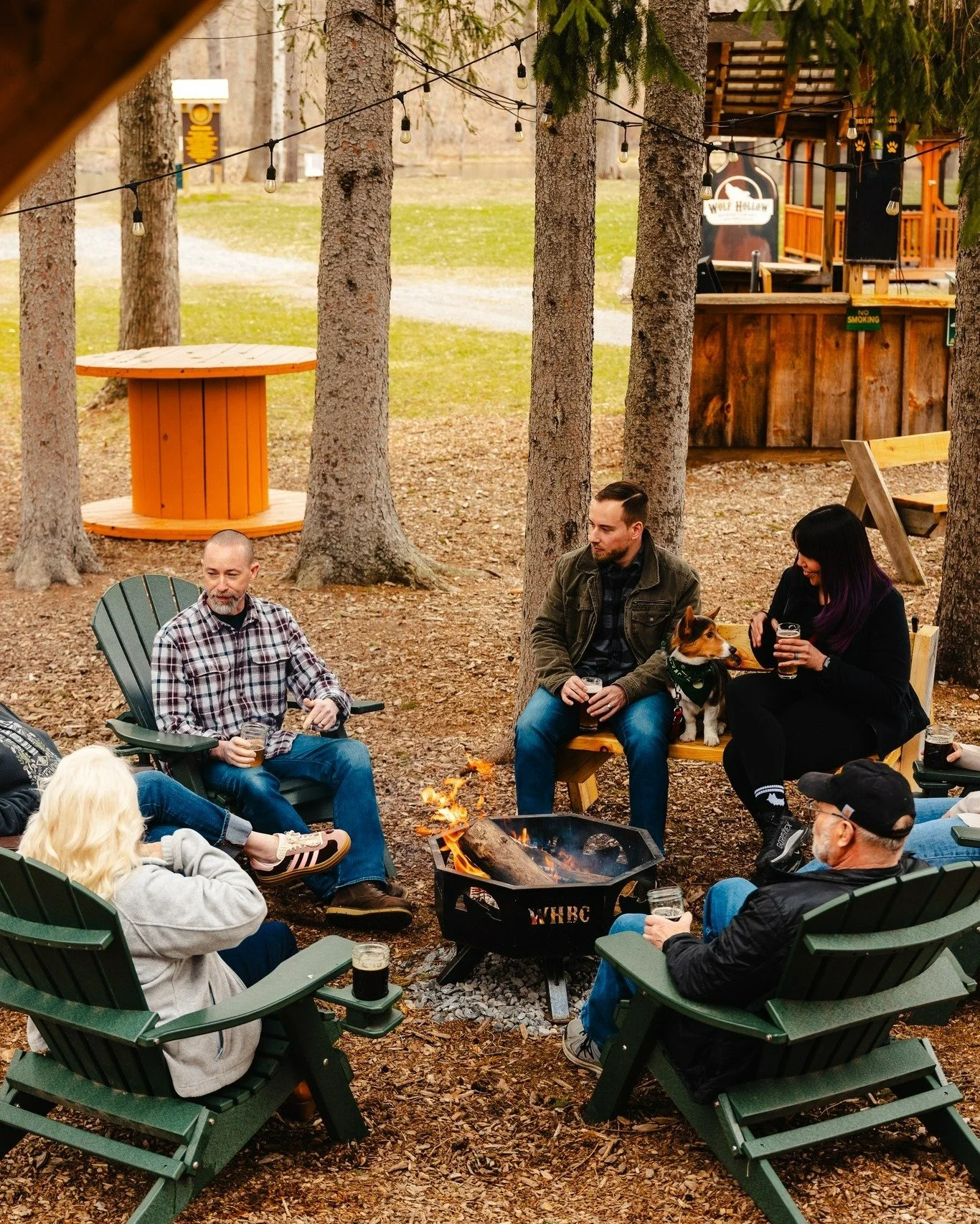 Enjoy a perfect fall afternoon here at Wolf Hollow! Start with a stroll through the Grain &amp; Glass trail and take in the beautiful autumn scenery. After that, gather with friends and family around one of our wood burning fire pits while you enjoy 