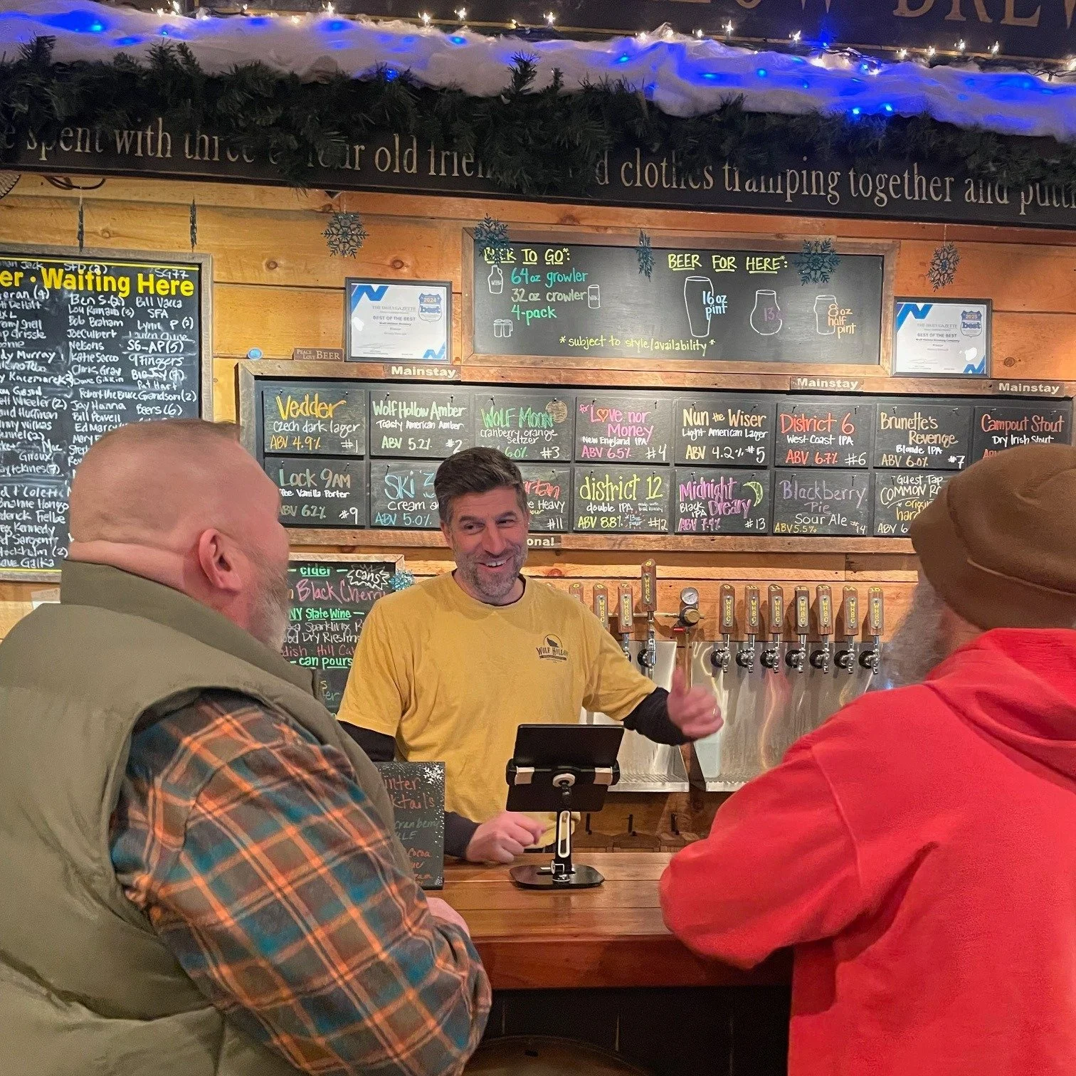 Jordan and Pete had such a good time last week that they're coming back for round 2 today! Catch them behind the bar all afternoon, and then Monkey and The Crowbar are bringing the party starting at 5pm! #Saturday #Winter #jamband #yourbeerbrewedhere