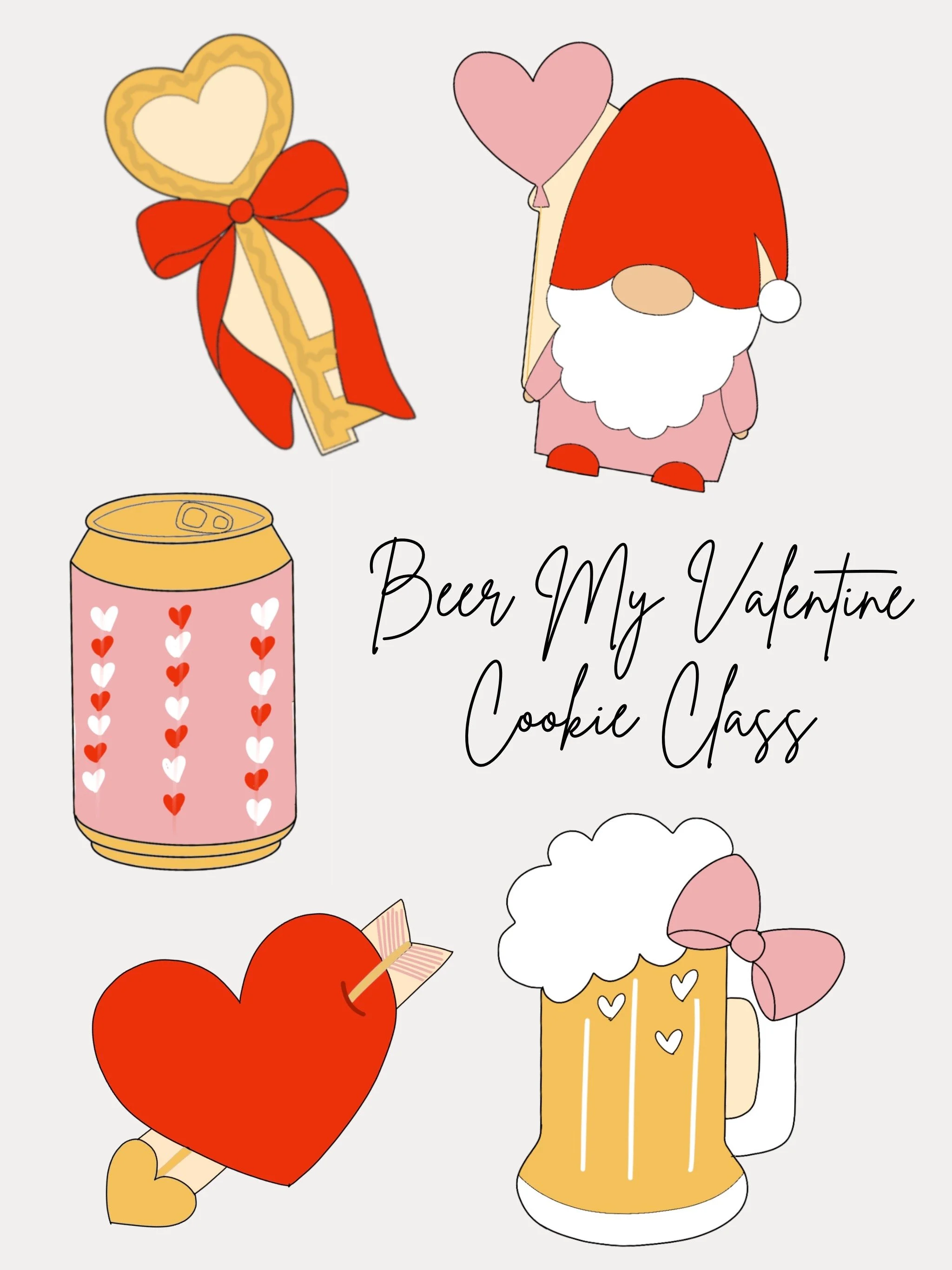 Beer Mine Valentine Cookie Class
