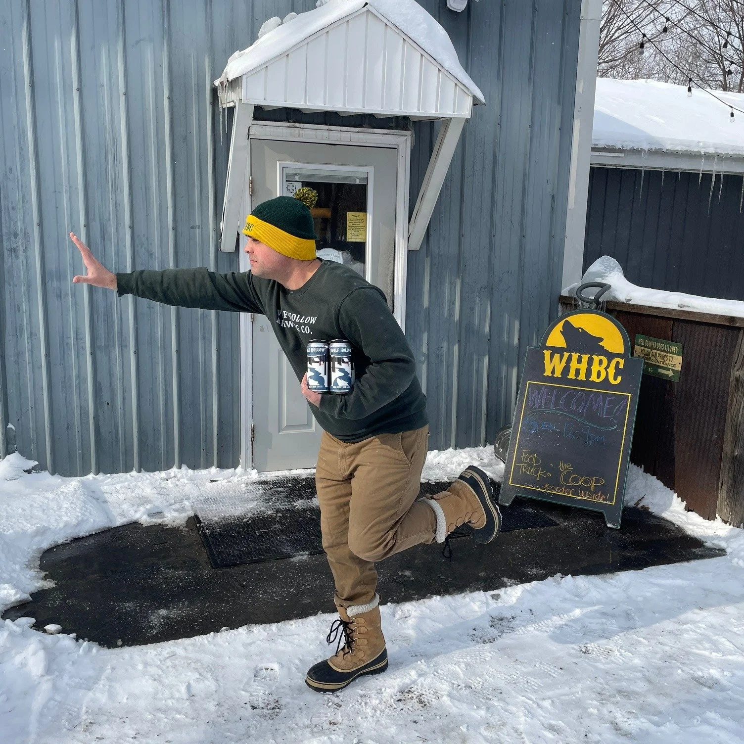 Be the MVP of your big game party when you show up with Wolf Hollow beer! Open 12-5pm today. #beer #biggame #yourbeerbrewedhere #thinkNYdrinkNY