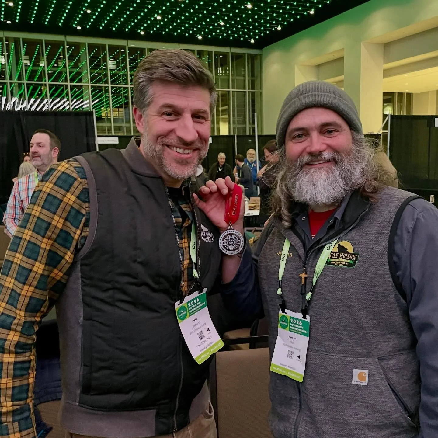 We are SO stoked to share that Brunette&rsquo;s Revenge took home the SILVER MEDAL last night at the NYS Craft Beer Competition in the Blonde Ale category!!! It&rsquo;s always special to be in a room with all the incredible breweries across New York 