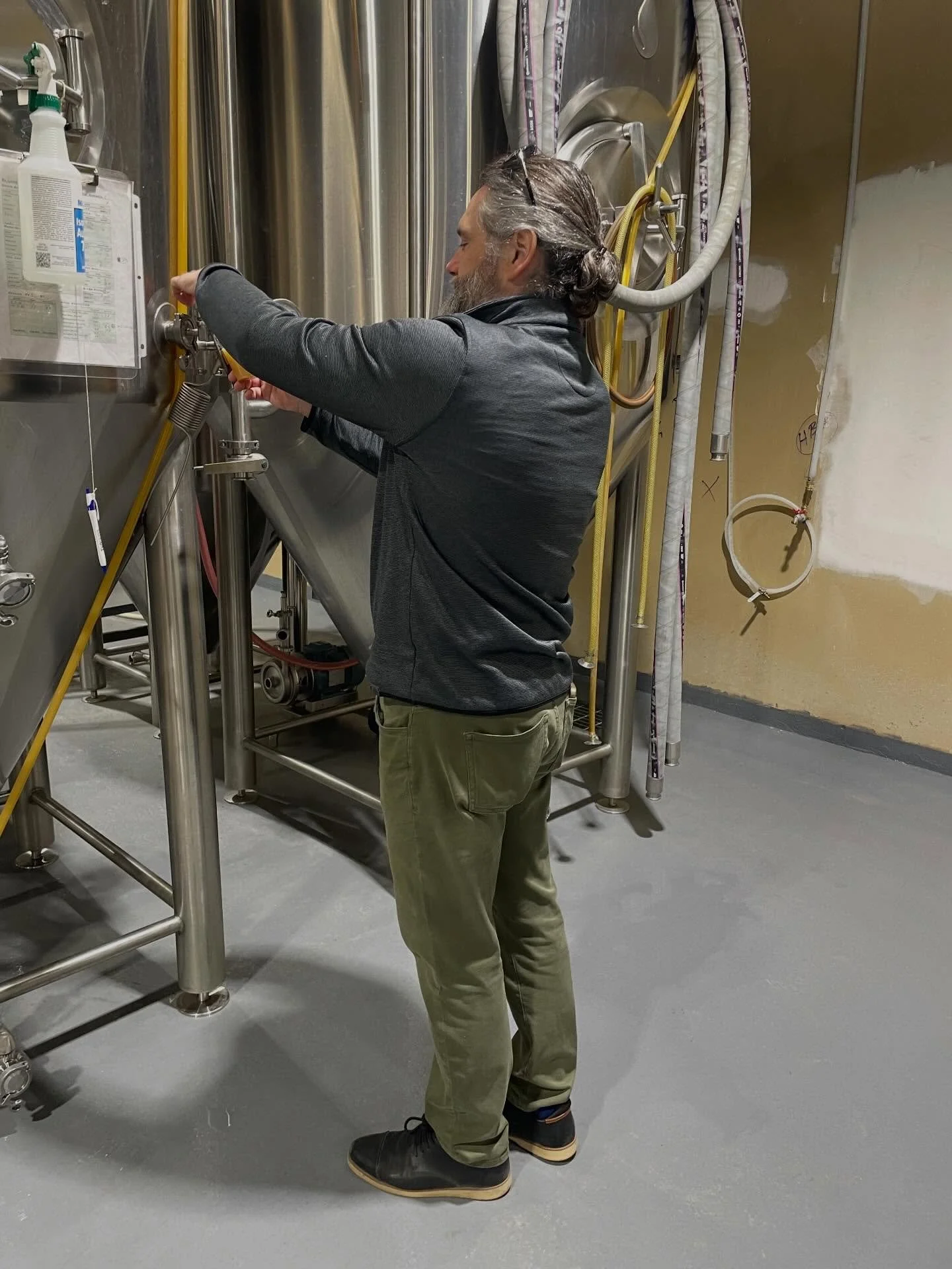 Jordan&rsquo;s back in his happy place! After nearly two months of not brewing, the brew system was fired up at its new home in Scotia this week and beer is once again flowing! The production team is hard at work getting the fermenters filled with yo