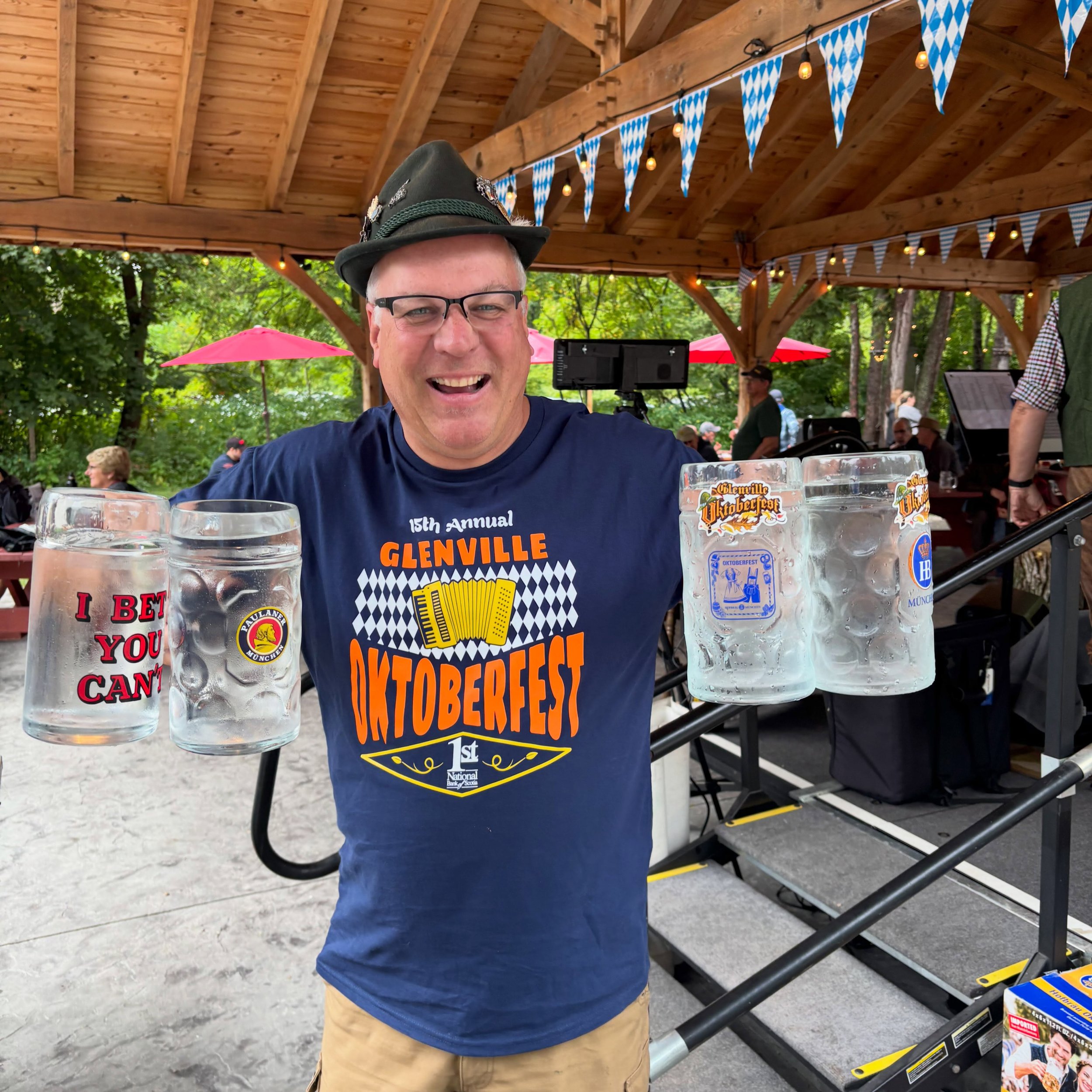 The day has arrived! Join us all day in West Glenville for Wolf Hollow Oktoberfest! Mr. Oktoberfest Dave Hennel with be our emcee once again, leading hammer games and stein hoisting all afternoon, plus enjoy live music from Signature Brass Band (2pm)