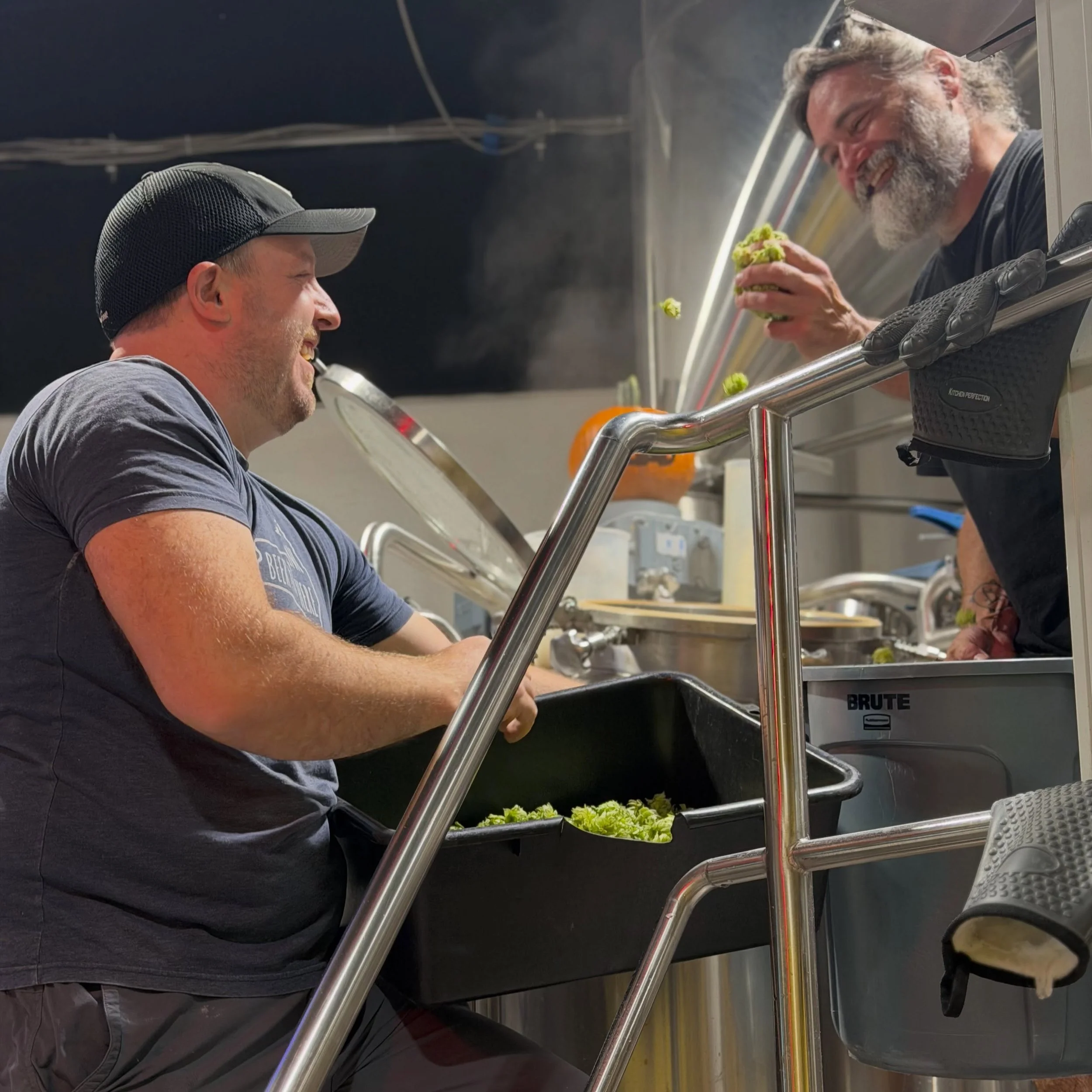 Seven Wolves Pumpkin Ale returns Wednesday, September 30th! Available at both WH locations and @stellapastabar. Starting with a grain bill including toasted biscuit malt and sweet caramel malt, we added fresh hops, mixed in roasted, dried pumpkin, an