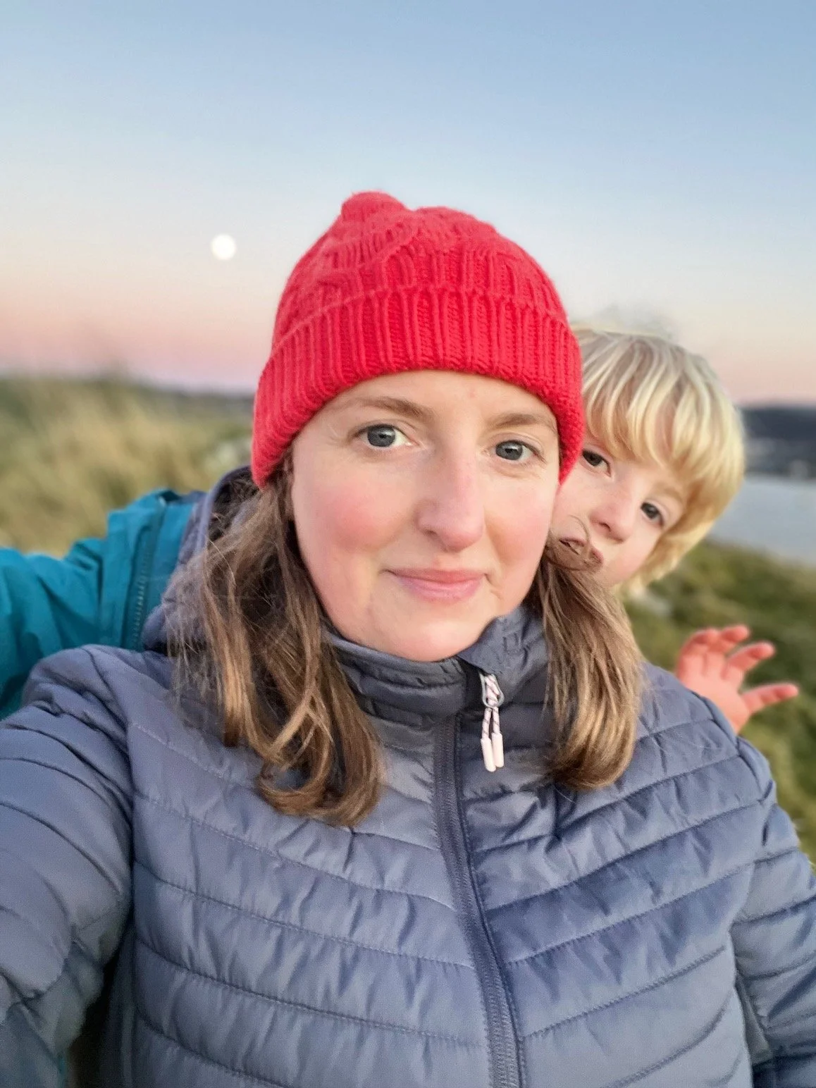 Rowan, out on the farm with helper