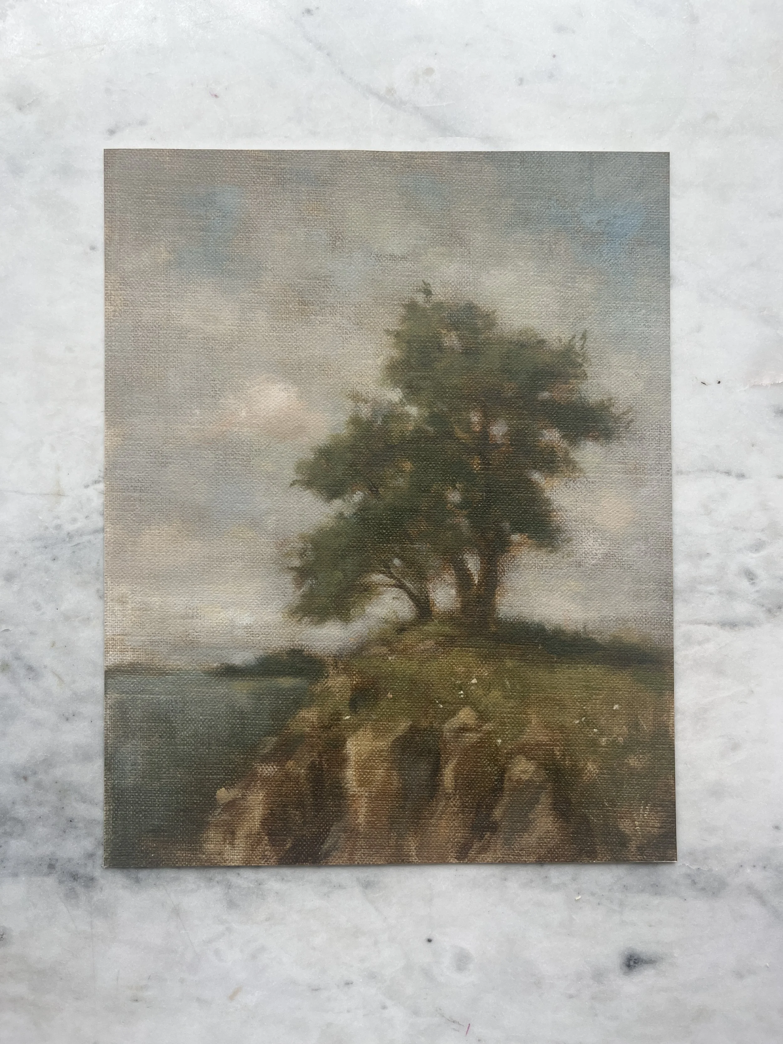 Nostalgic Coastal View Canvas Print