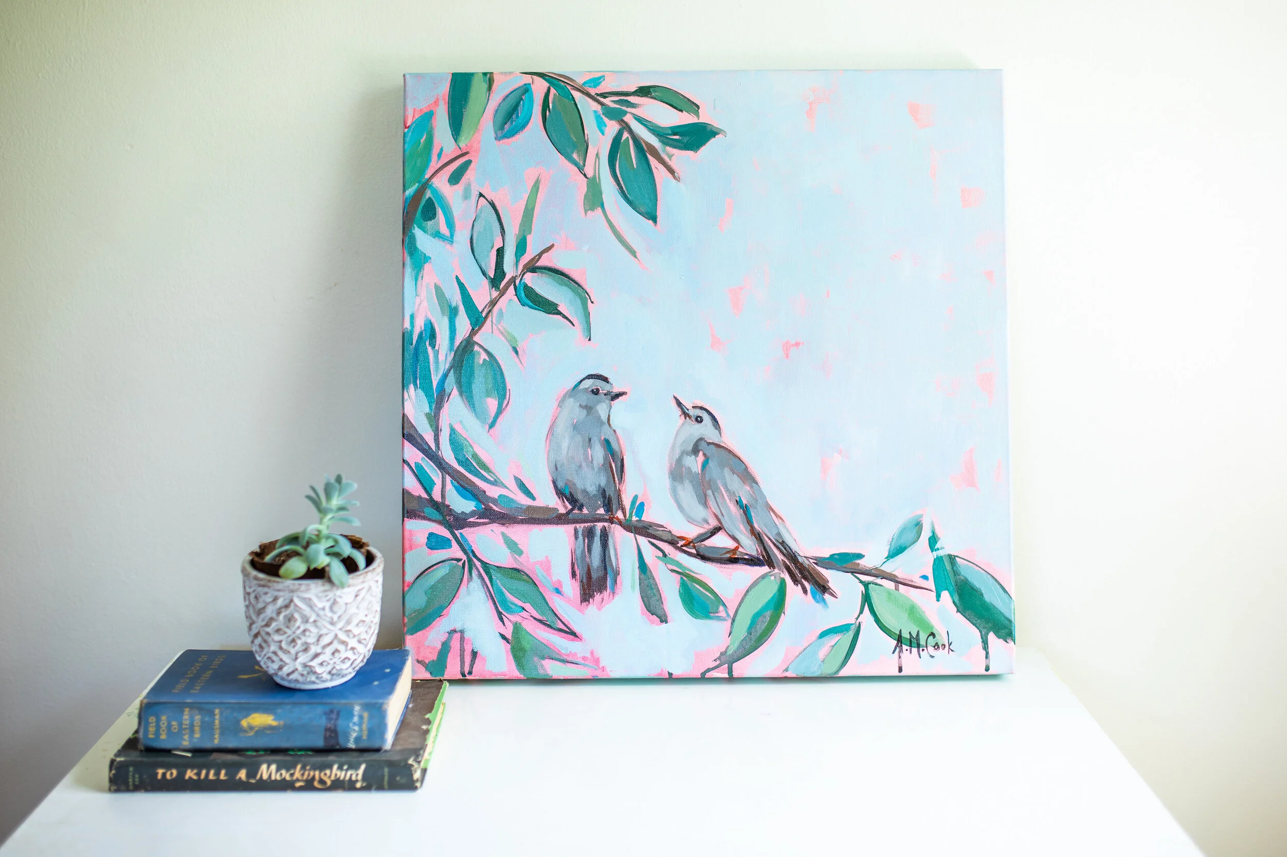 "Together II" Original Oil Painting 20 x 20 on Canvas