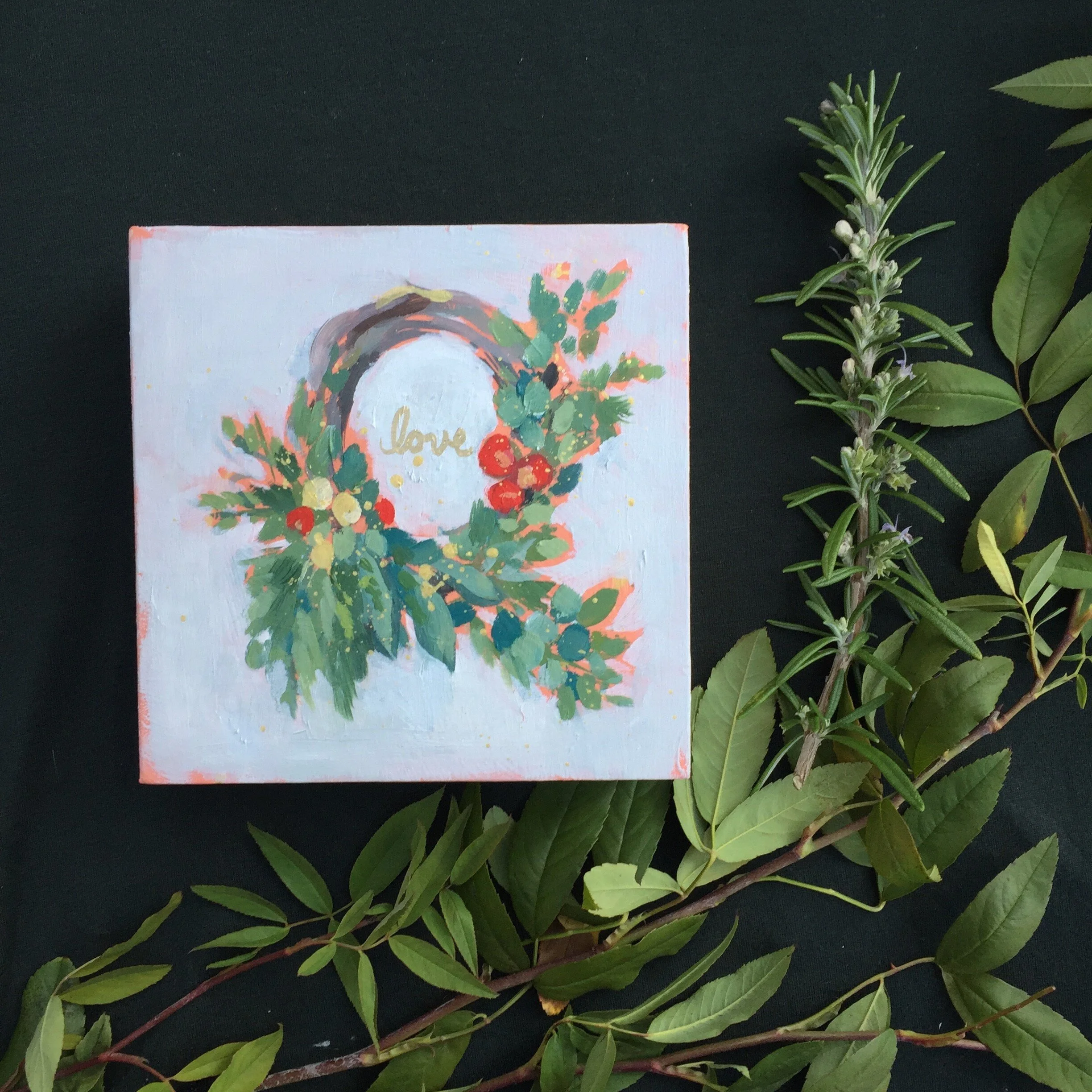 Love, "All is Calm, All is Bright" Collection 5 x 5 inches