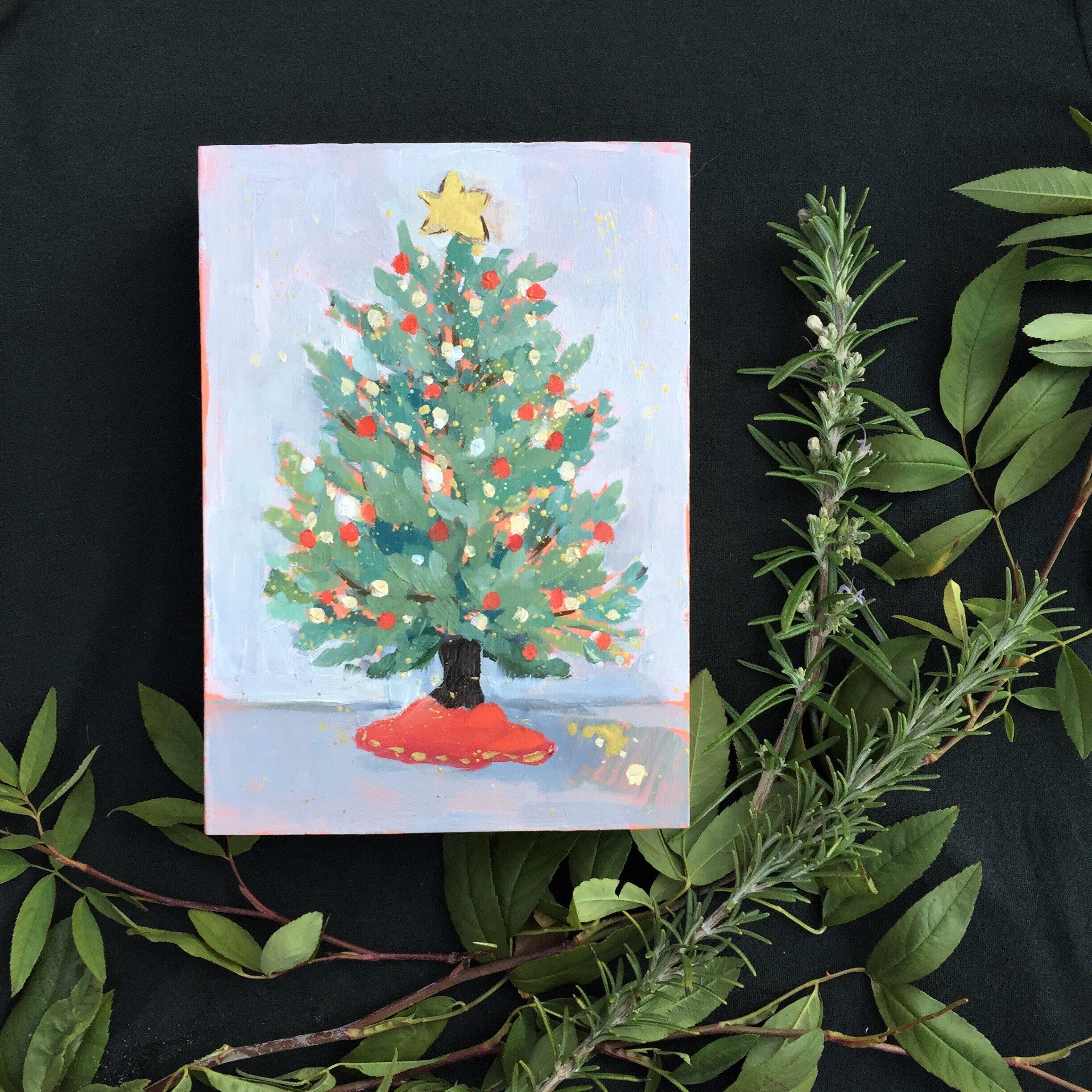O Christmas Tree, "All is Calm, All is Bright" Collection 5 x 7 inches