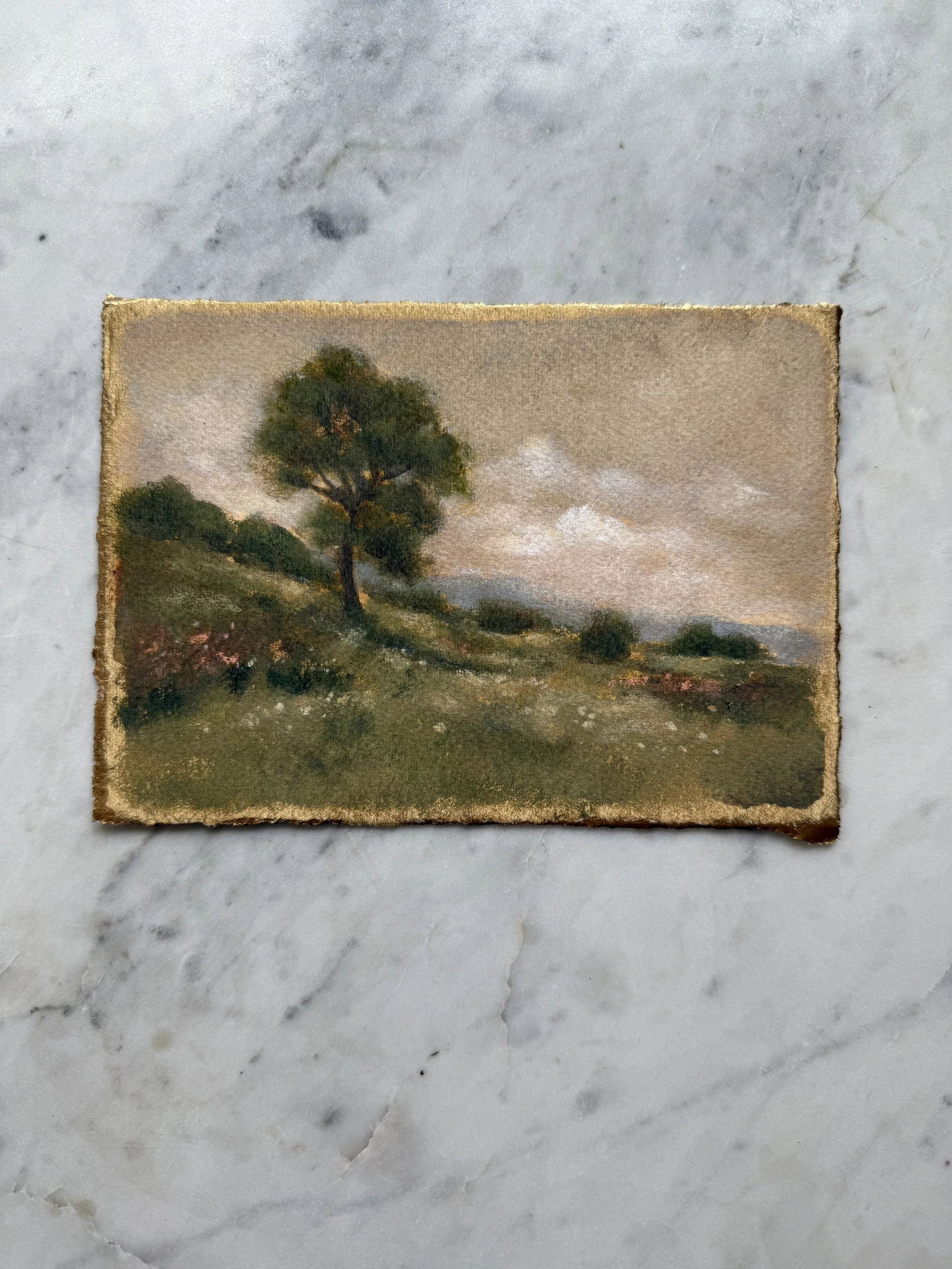 Faithfully Rooted - An Original Oil Painting on Paper 5 x 7