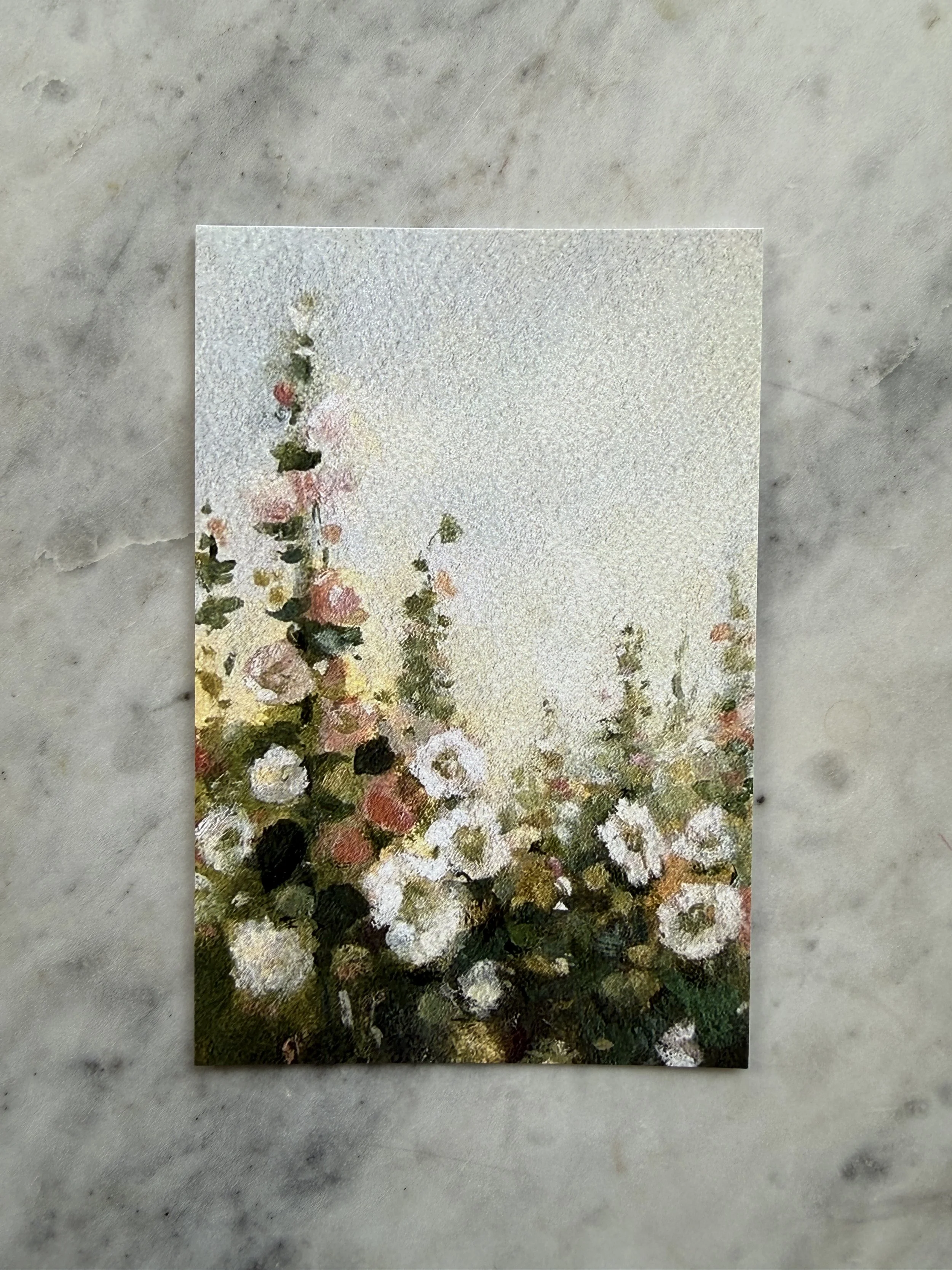 Layers of Hollyhocks