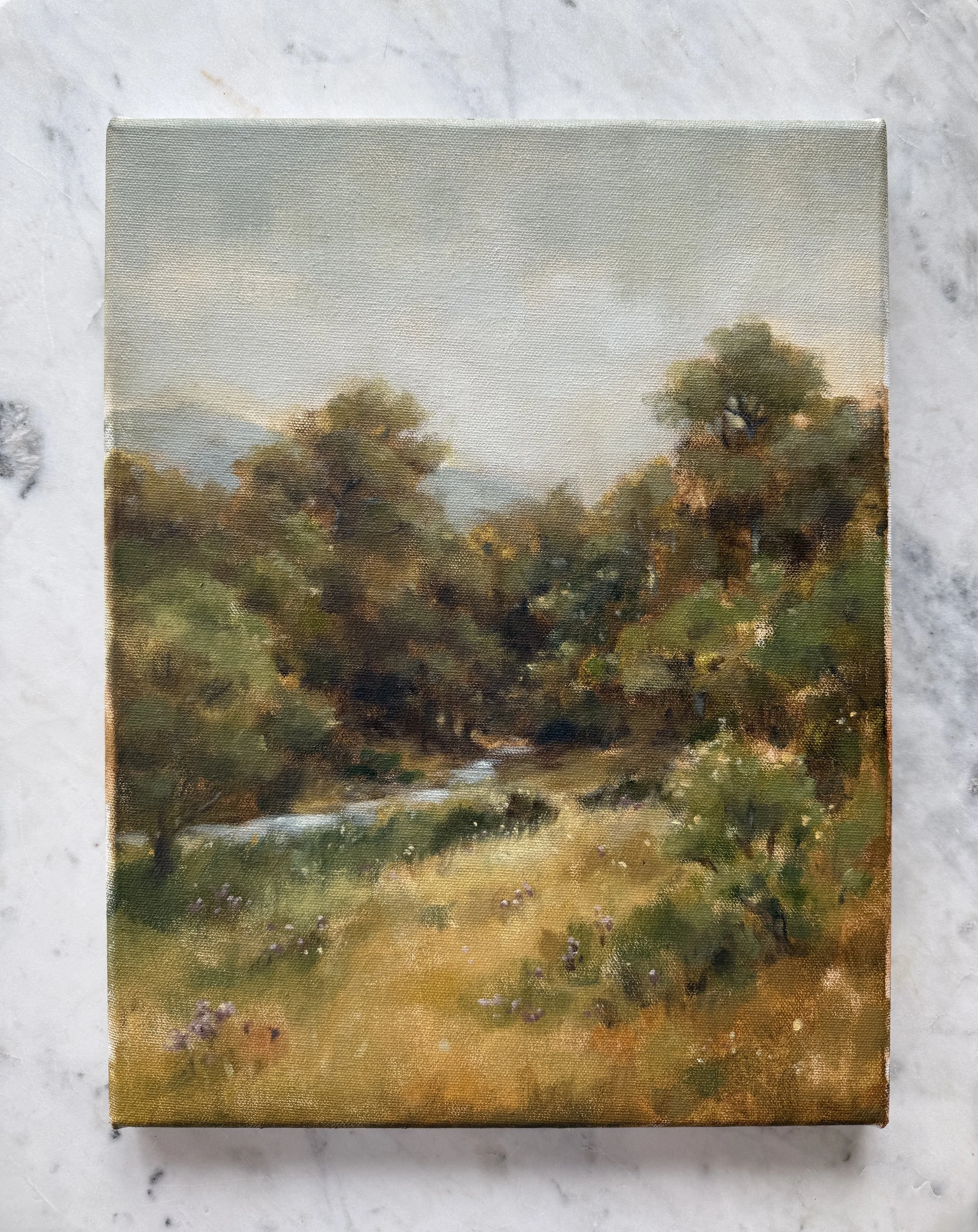 Lifing My Eyes to the Hills IV - An Original Oil Painting on Canvas 11 x 14