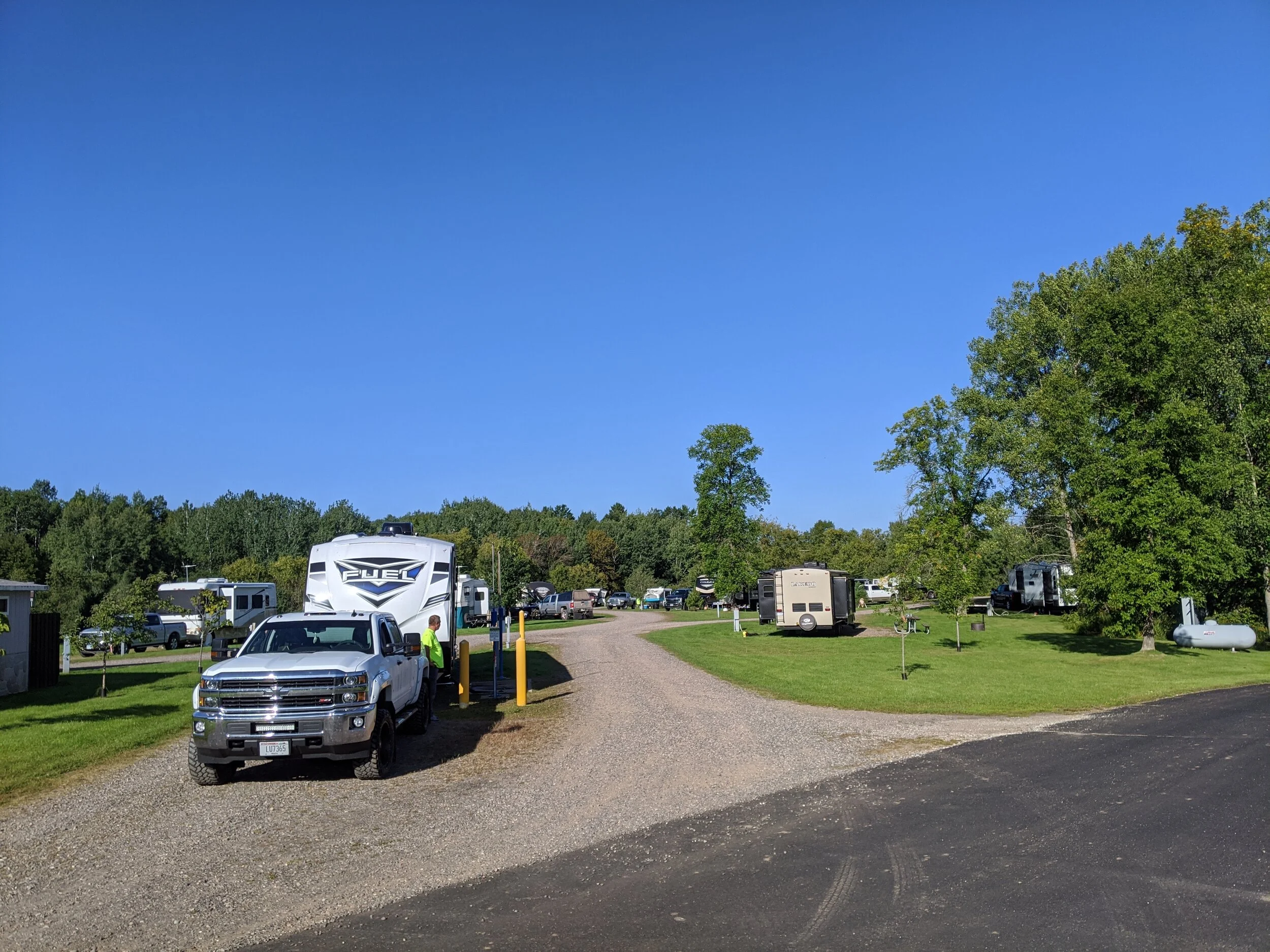 Drummond Lake Campground Northwest Wisconsin RV Park Hookups