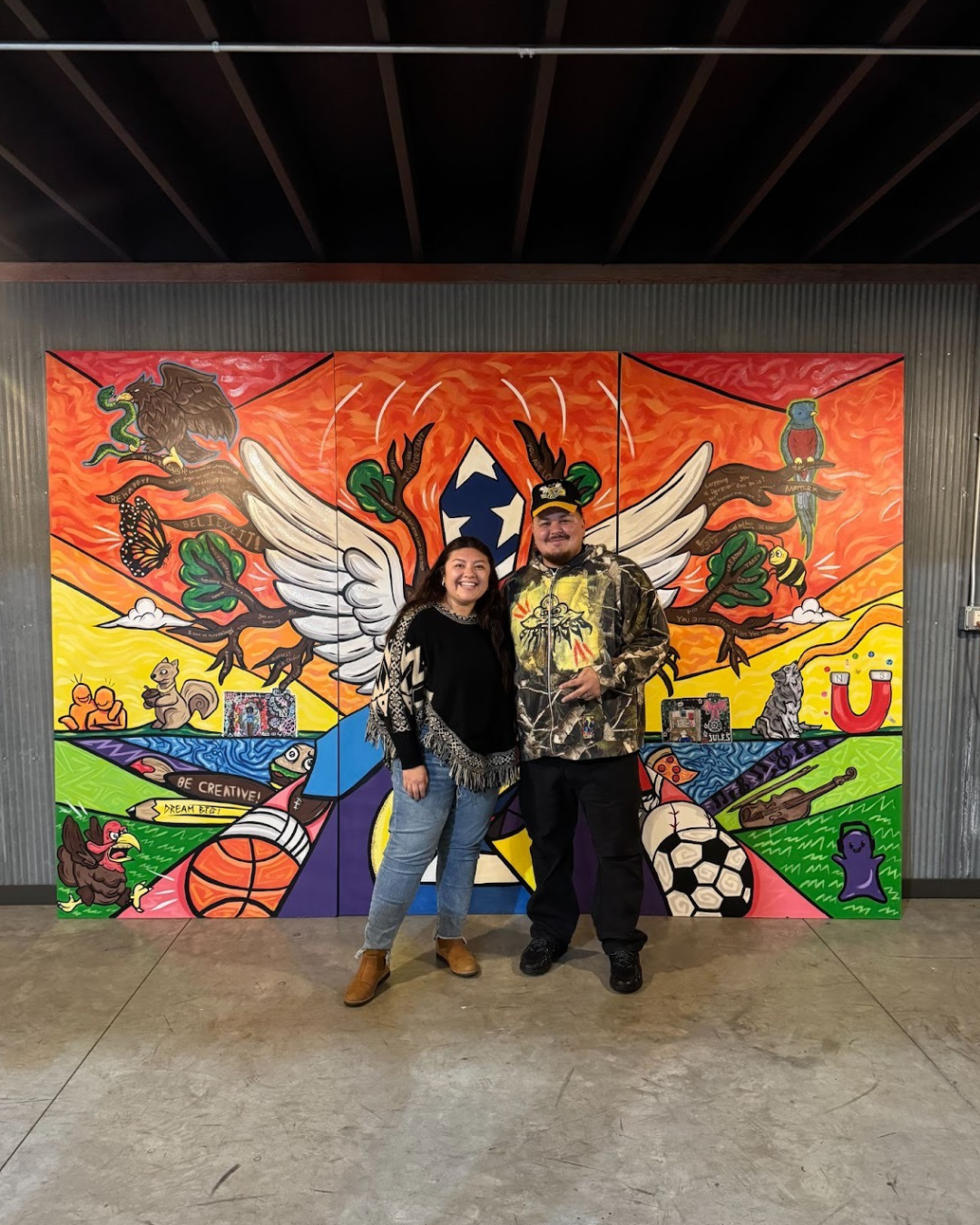 Attending the Worthington High School’s Mural Exhibition with Siriaco Garcia, a former Rural Regenerator Fellow, and Beyond the Clock Rural Rockstar.