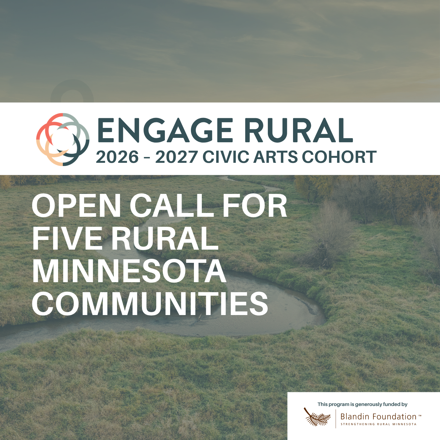 OPEN CALL: 2026-2027 Engage Rural Civic Arts Cohort