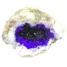 Purple Sparkle Quartz Crystal Geode