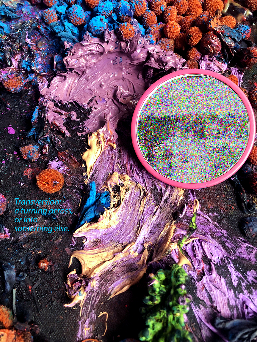 TRANSVERSION: a turning across, or into, something else.